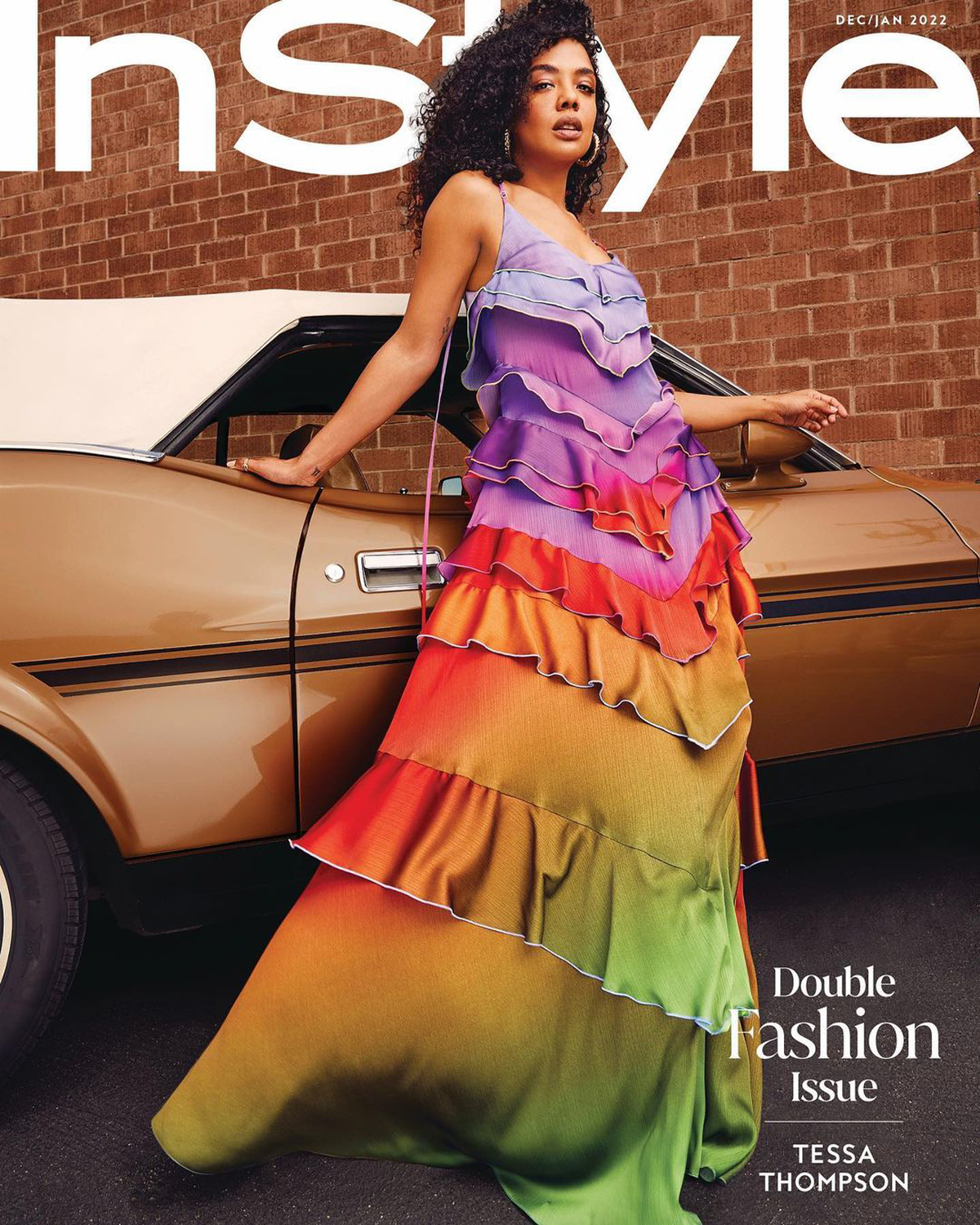 Tessa Thompson covers InStyle US December 2021/January 2022 Digital Edition by AB+DM