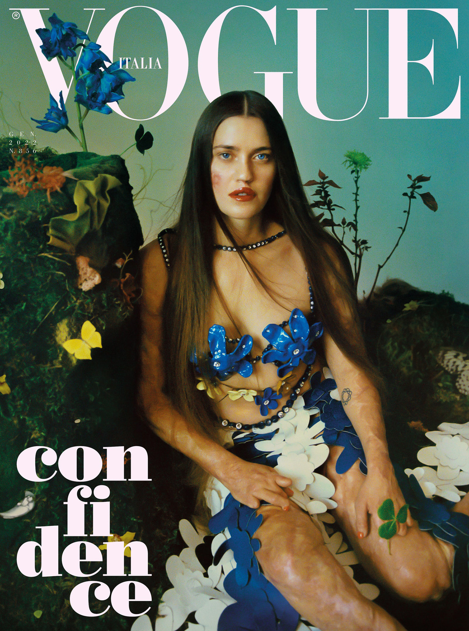 Veronica Yoko Plebani covers Vogue Italia January 2022 by Cho Giseok