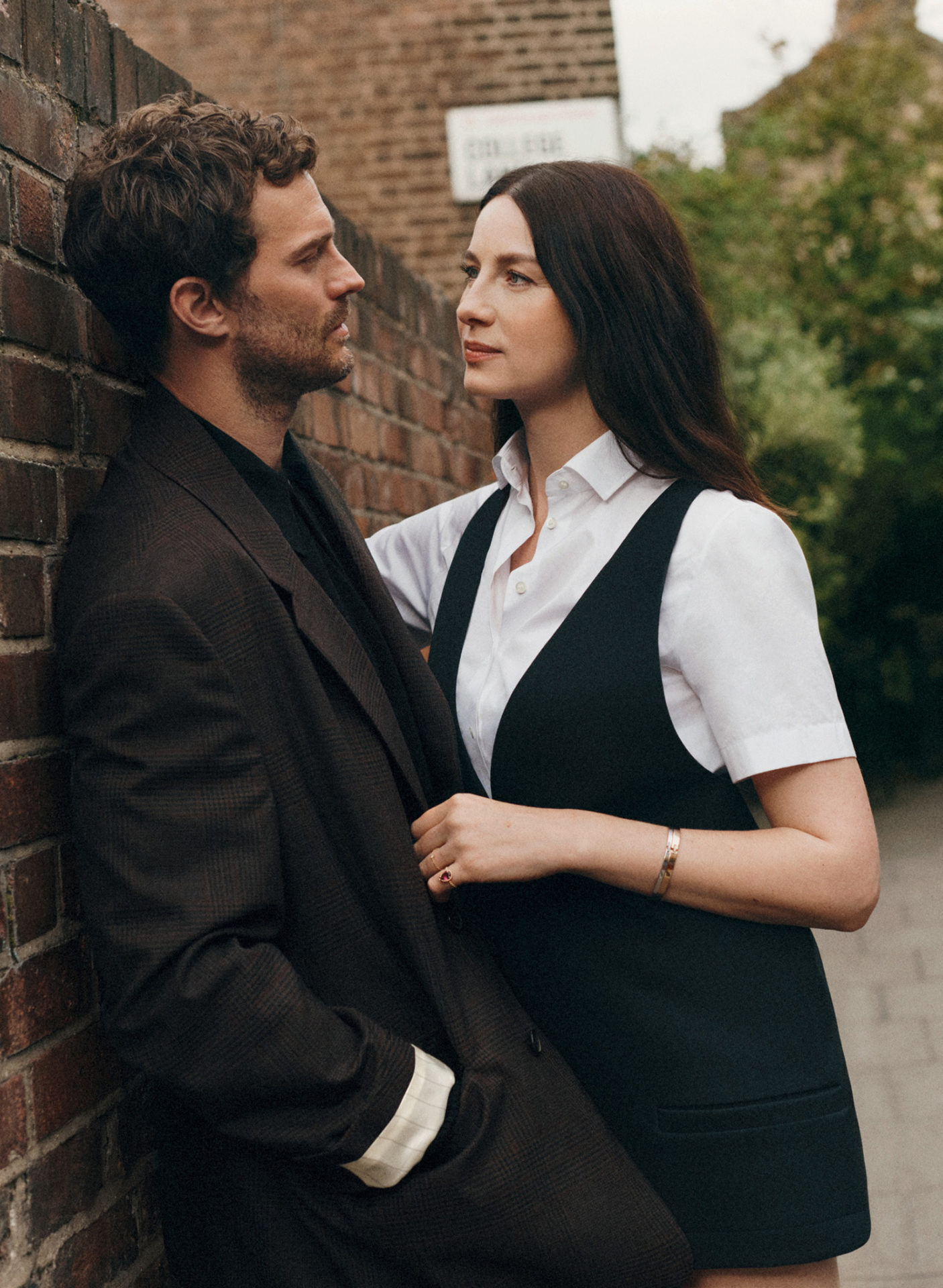 Jamie Dornan and Caitriona Balfe by Scott Trindle for British Vogue February 2022