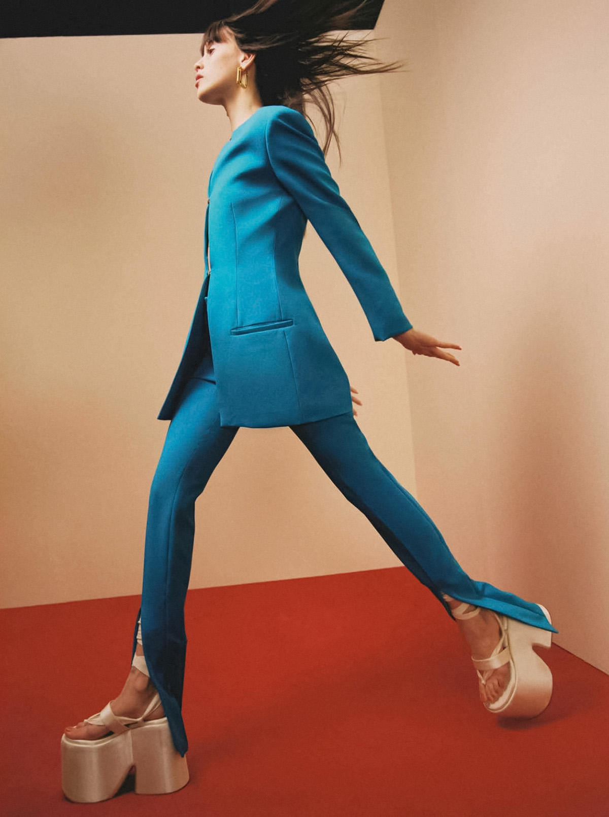 Milena Smit covers Vogue Spain February 2022 by Dan Beleiu