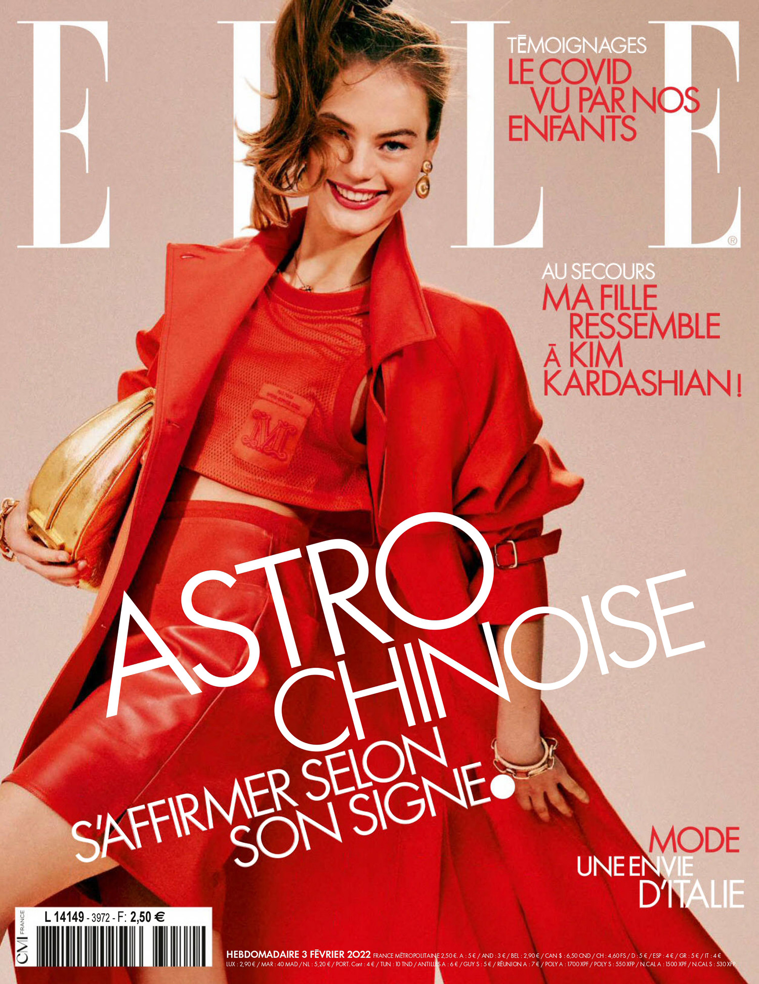 Myrthe Bolt covers Elle France February 3rd, 2022 by Danny Kasirye