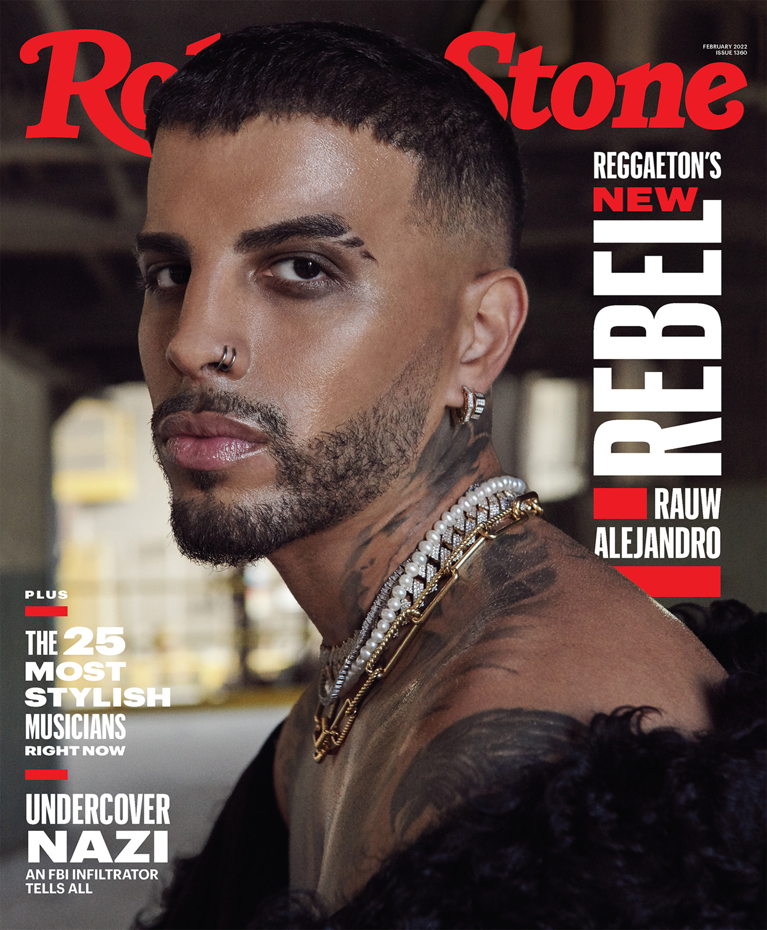 Rauw Alejandro covers Rolling Stone February 2022 by Ruvén Afanador