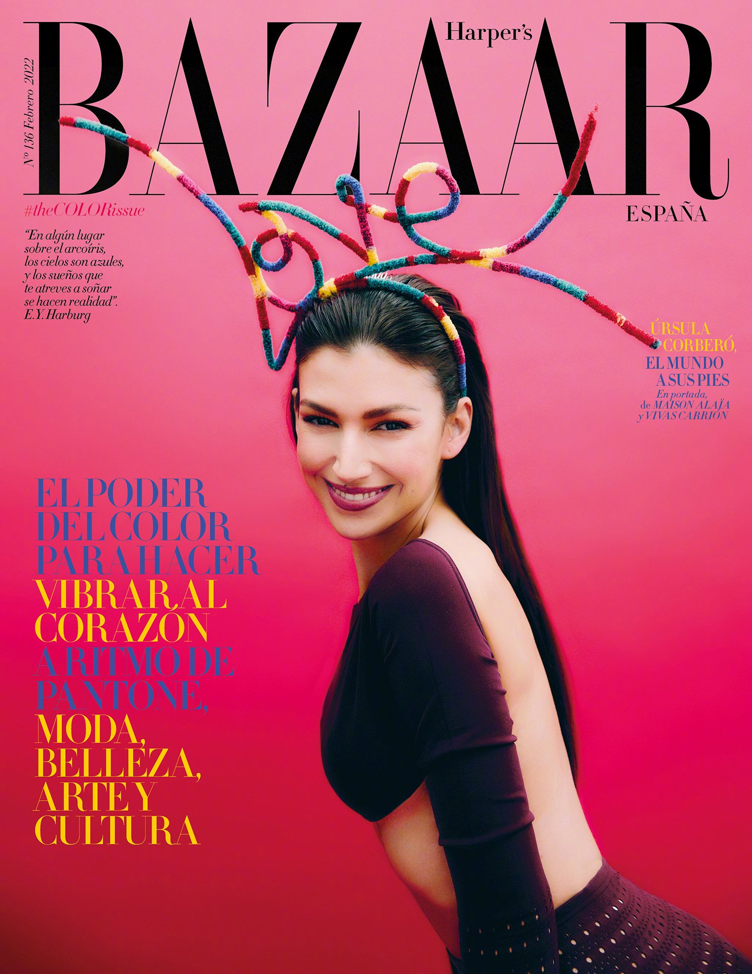 Úrsula Corberó covers Harper’s Bazaar Spain February 2022 by Javier Biosca