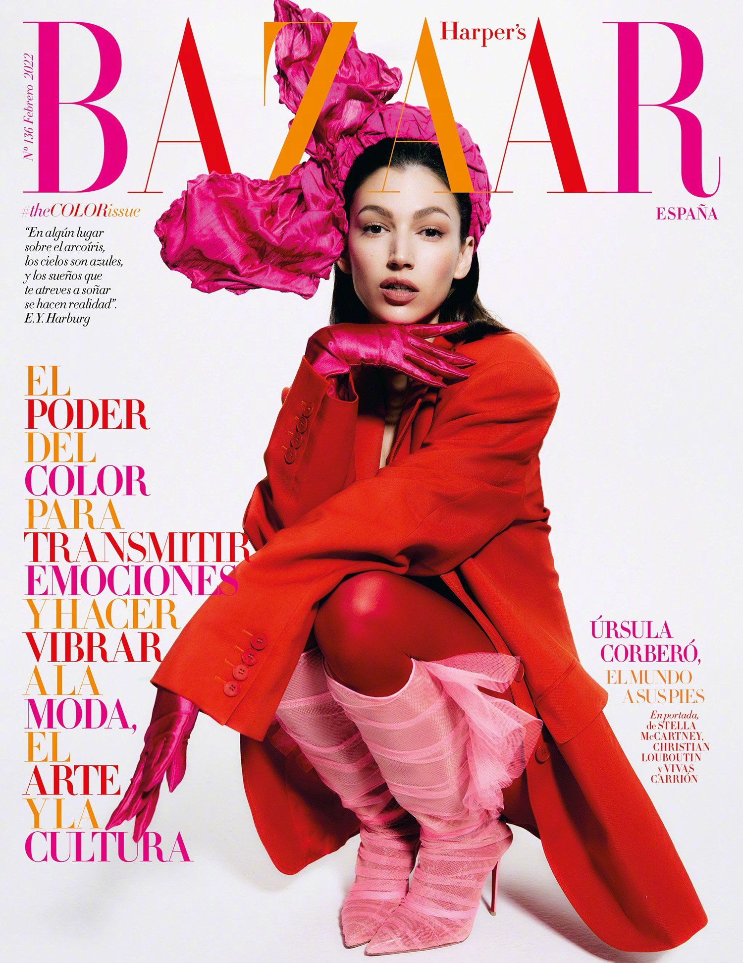 Úrsula Corberó covers Harper’s Bazaar Spain February 2022 by Javier Biosca