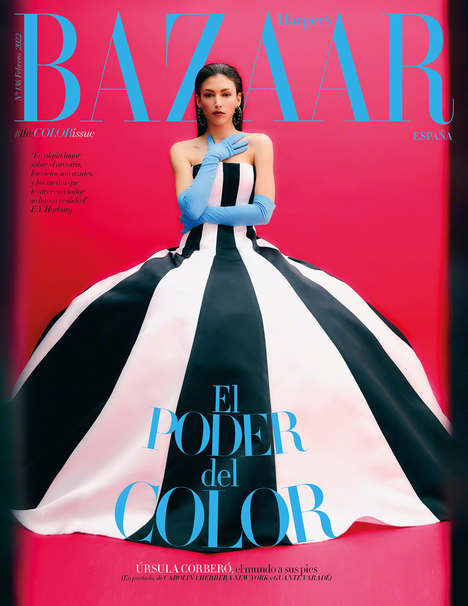 Úrsula Corberó covers Harper’s Bazaar Spain February 2022 by Javier Biosca