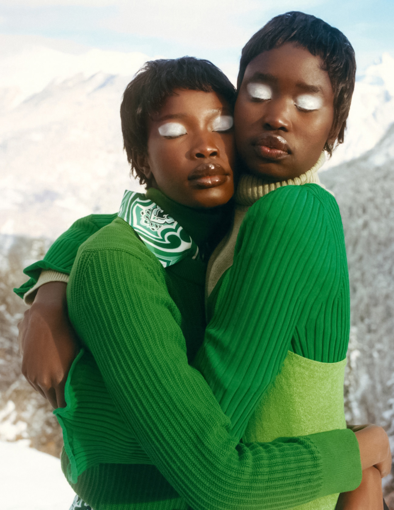 Adit Priscilla and Adhel Bol by Tom Johnson for Vogue France February 2022