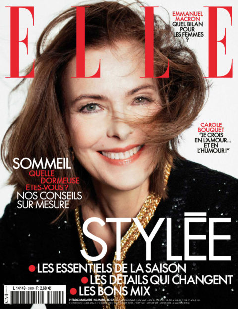 Carole Bouquet in Chanel on Elle France March 24th, 2022 by Sofia ...