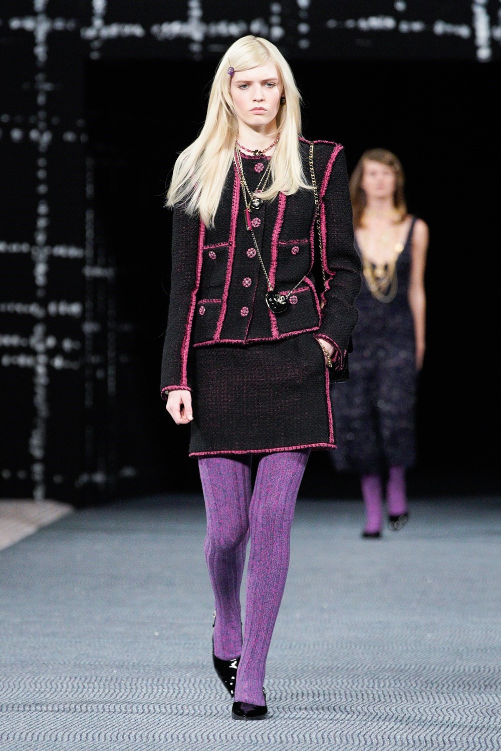 The White Tights Trend Just Showed Up on the Chanel Runway