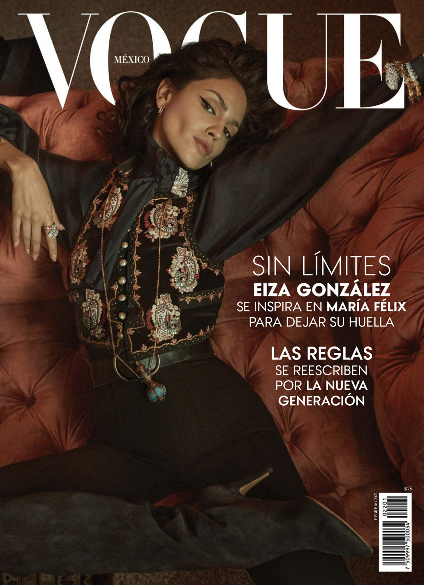 Eiza González covers Vogue Mexico & Latin America February 2022 by Alique