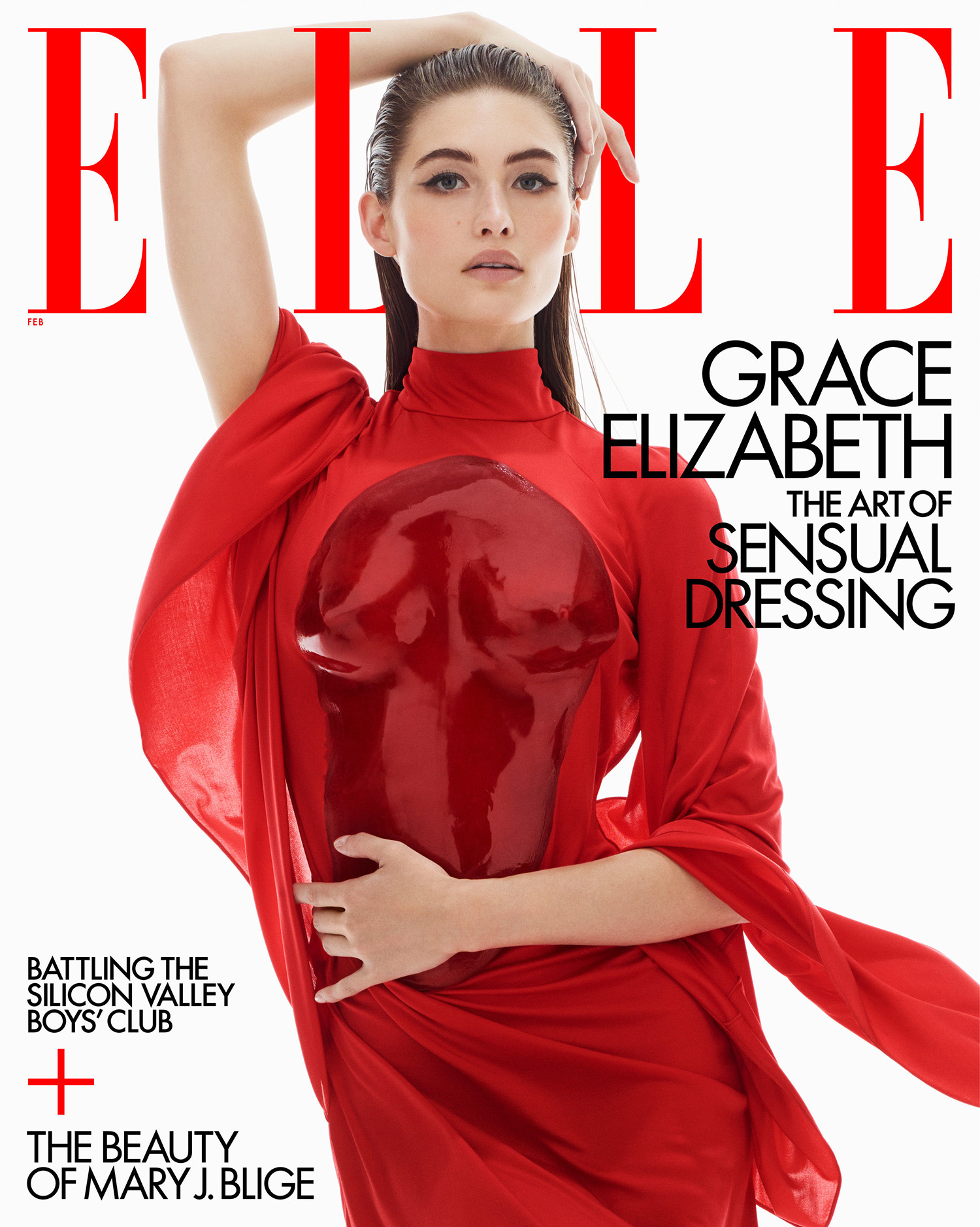 Grace Elizabeth covers Elle US February 2022 by Sølve Sundsbø