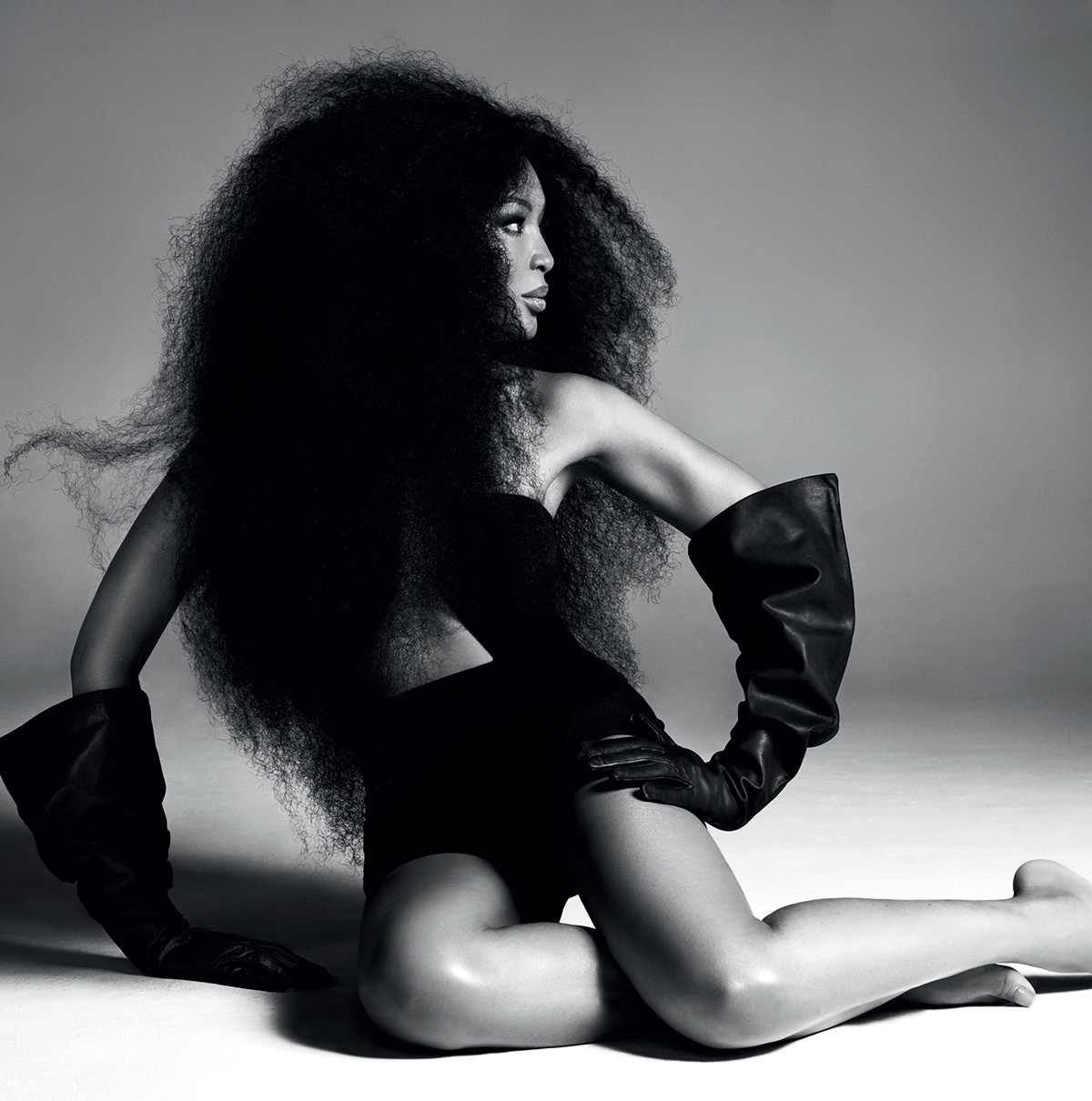 Naomi Campbell covers British Vogue March 2022 by Steven Meisel