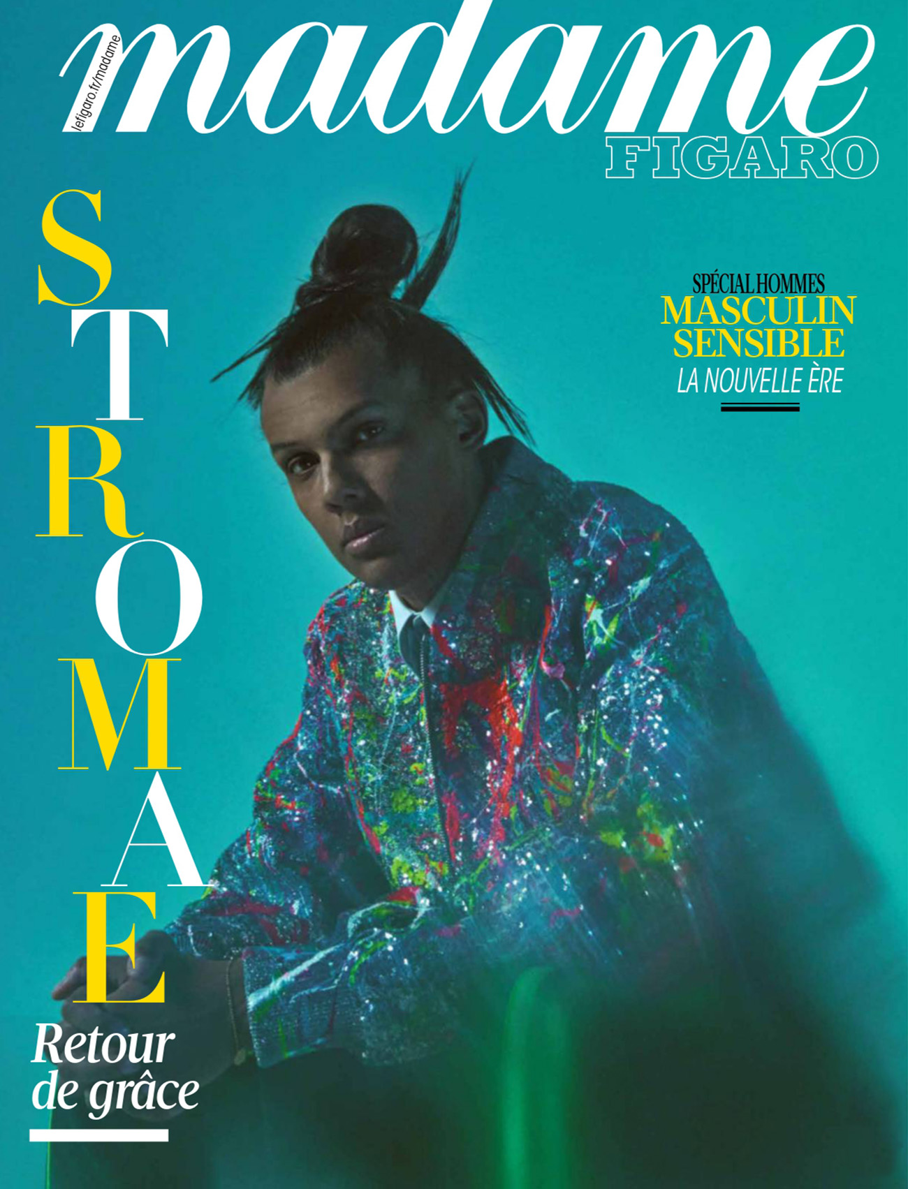 Stromae covers Madame Figaro March 18th, 2022 by Mehdi Sef