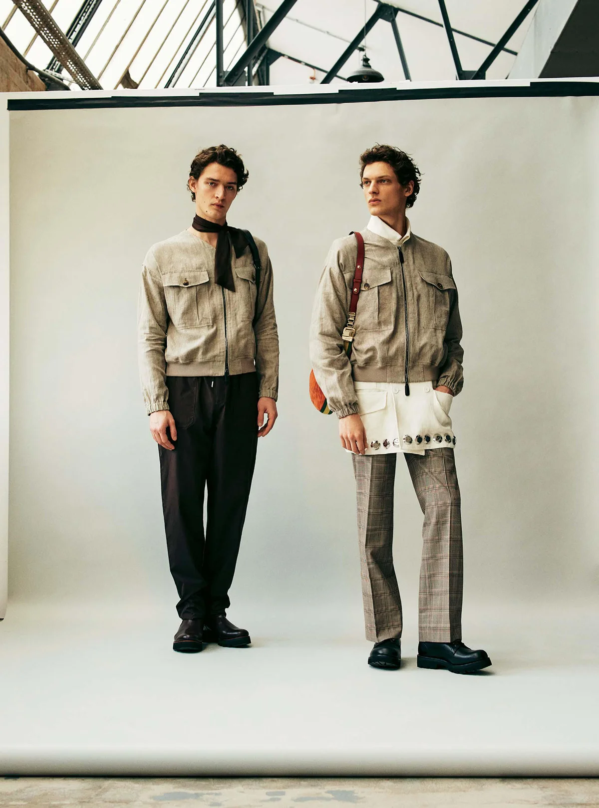 Valentin Caron and Otto Lotz by Edd Horder for The Sunday Times Style March 20th, 2022