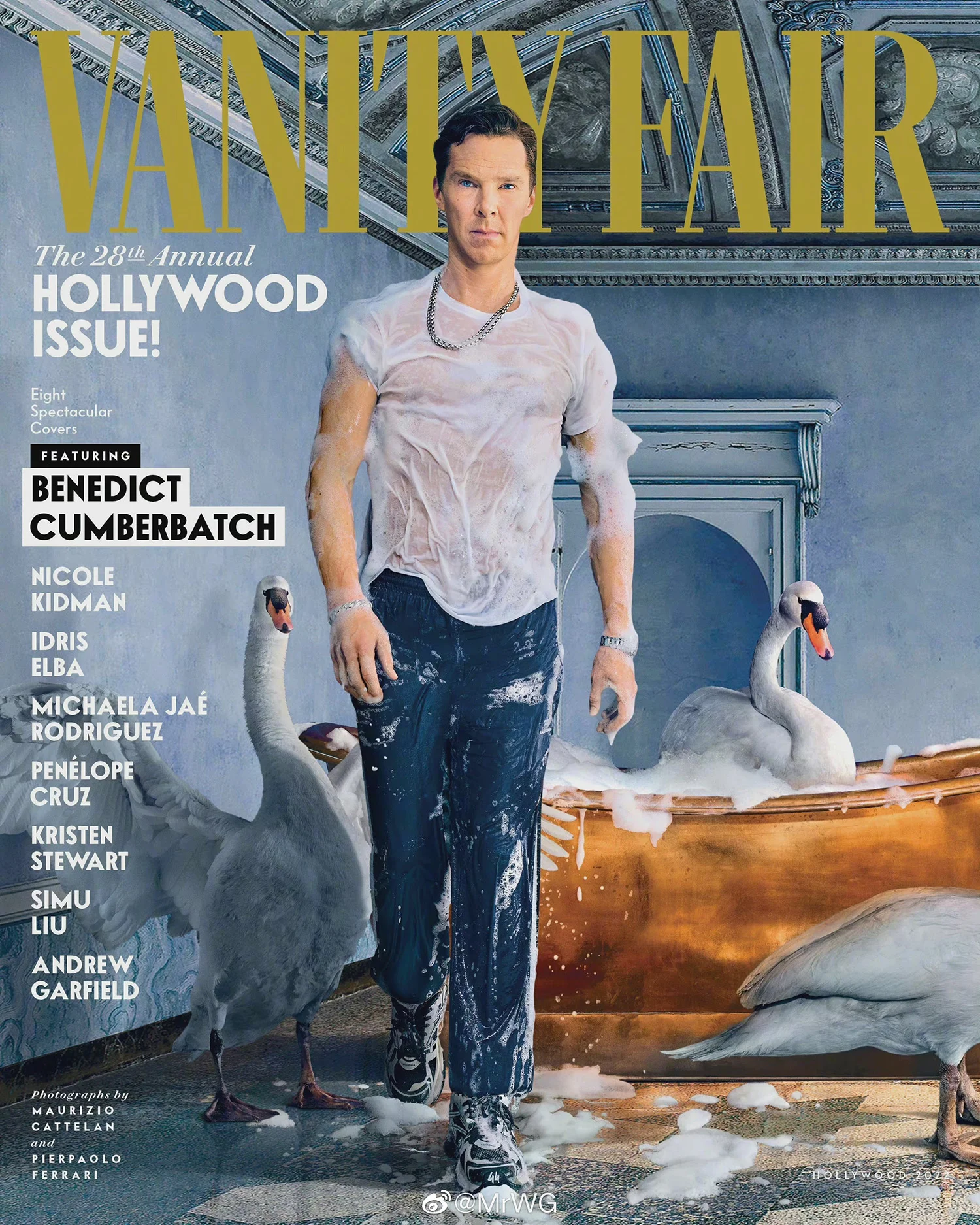 Vanity Fair March 2022 ‘’Hollywood Issue’’ covers by Maurizio Cattelan & Pierpaolo Ferrari