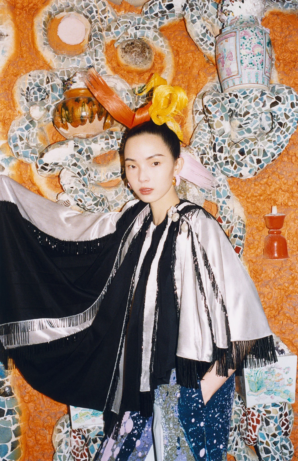 Xiao Wen Ju and Xie Chaoyu by Xiangyu Liu for Vogue Global March 2022