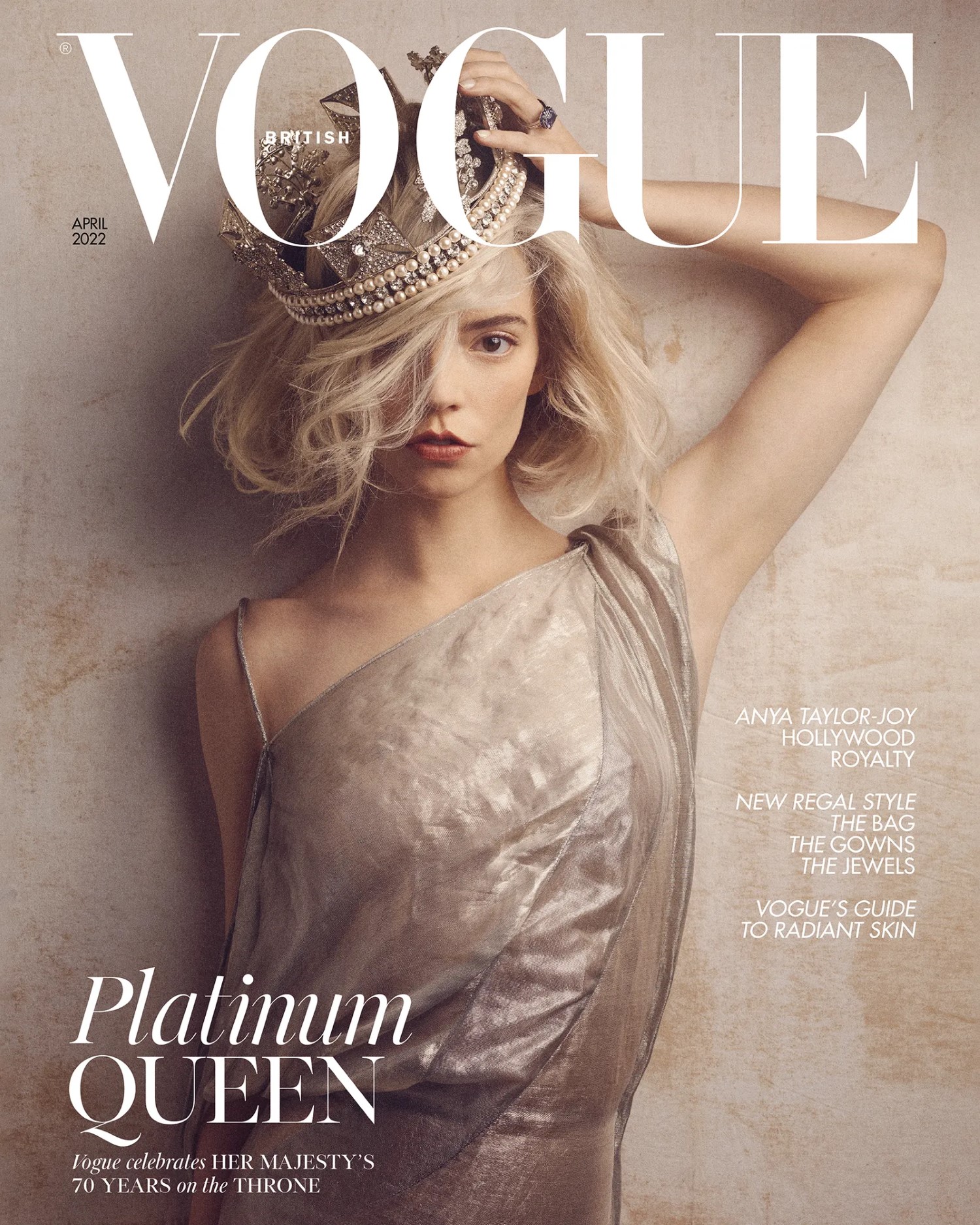 Anya Taylor-Joy covers British Vogue April 2022 by Craig McDean
