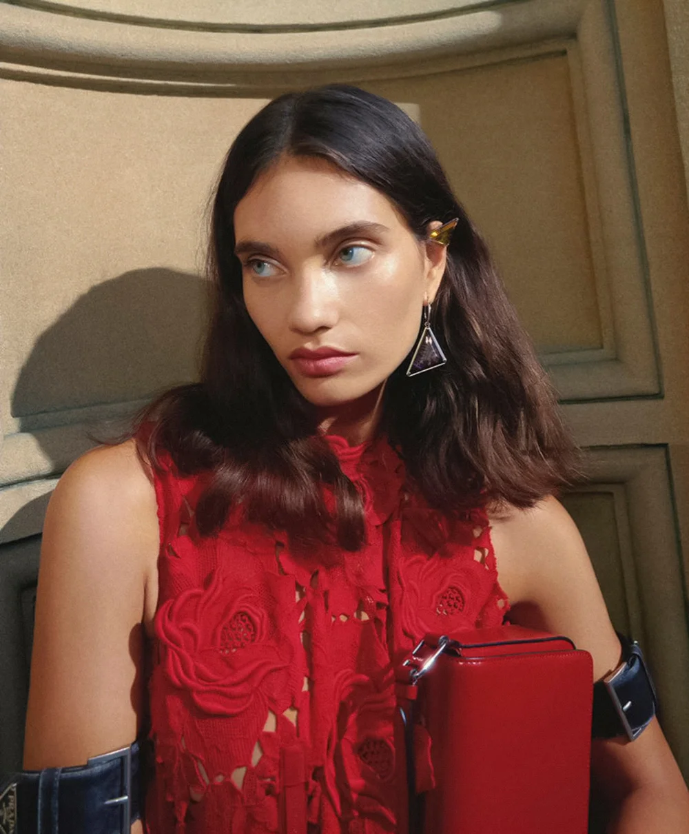 Holly Brown in Prada on Vogue Australia March 2022 Isaac Brown - fashionotography
