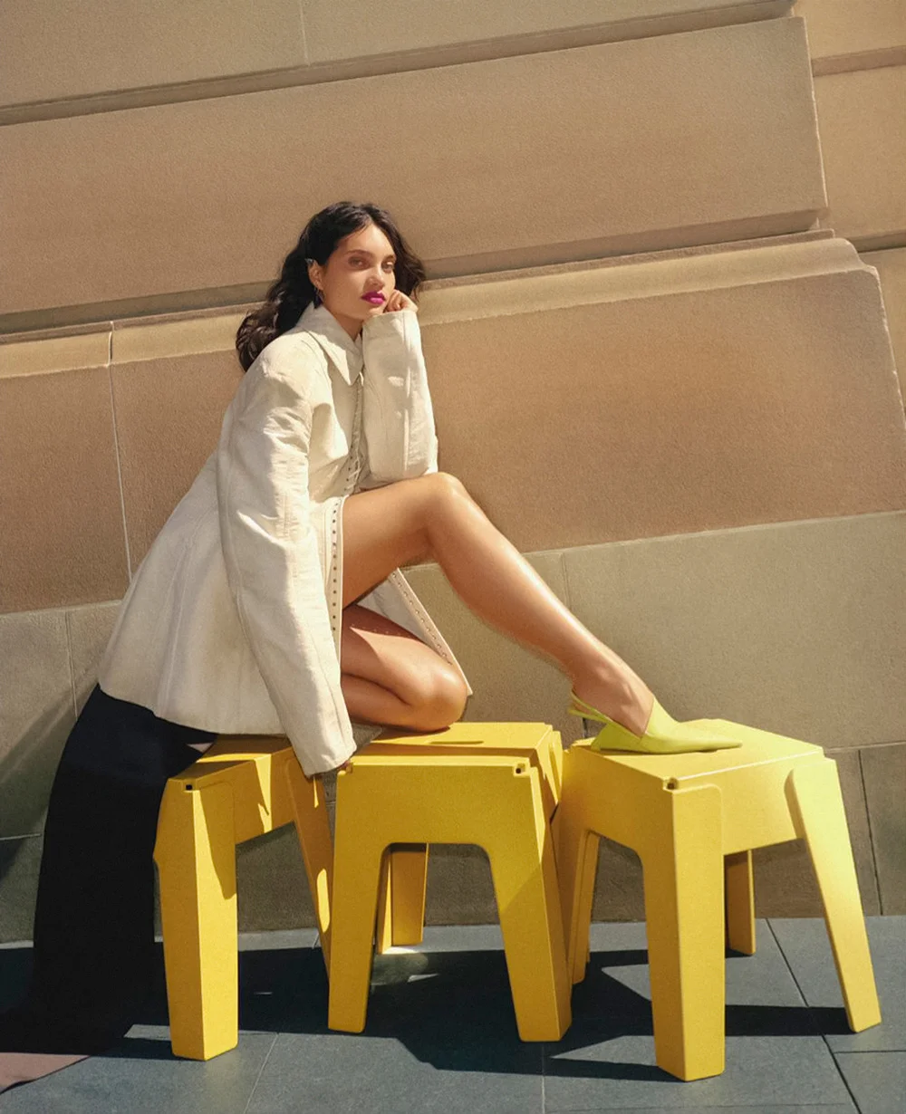 Holly Brown in Prada on Vogue Australia March 2022 Isaac Brown