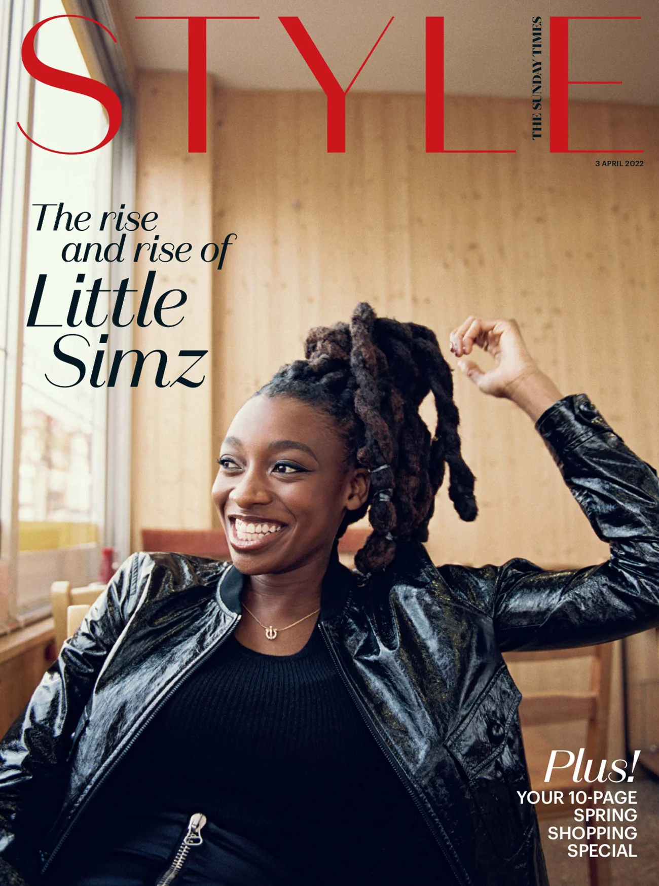 Little Simz covers The Sunday Times Style April 3rd, 2022 by Danika Magdelena