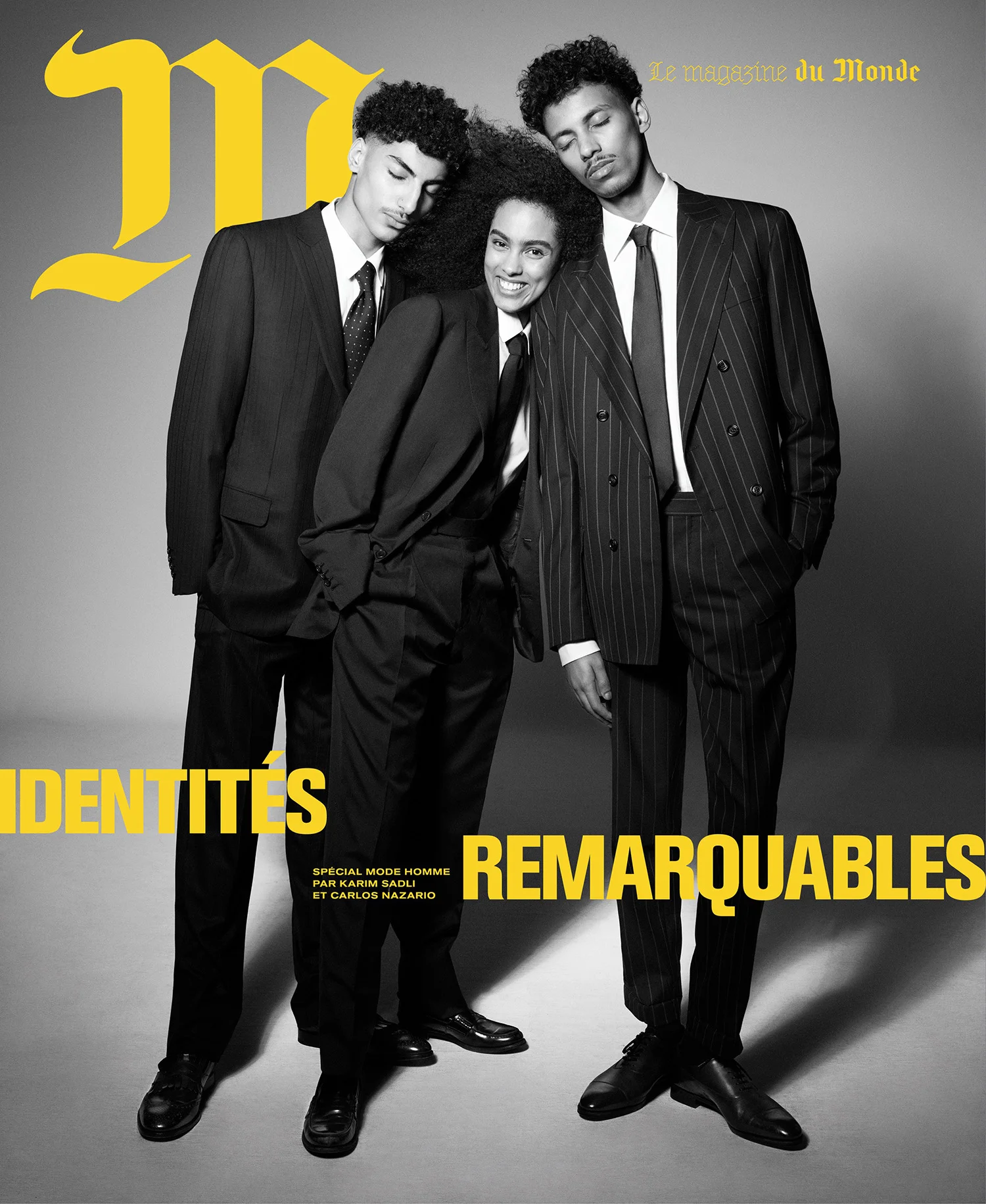 M Le magazine du Monde April 9th, 2022 covers by Karim Sadli