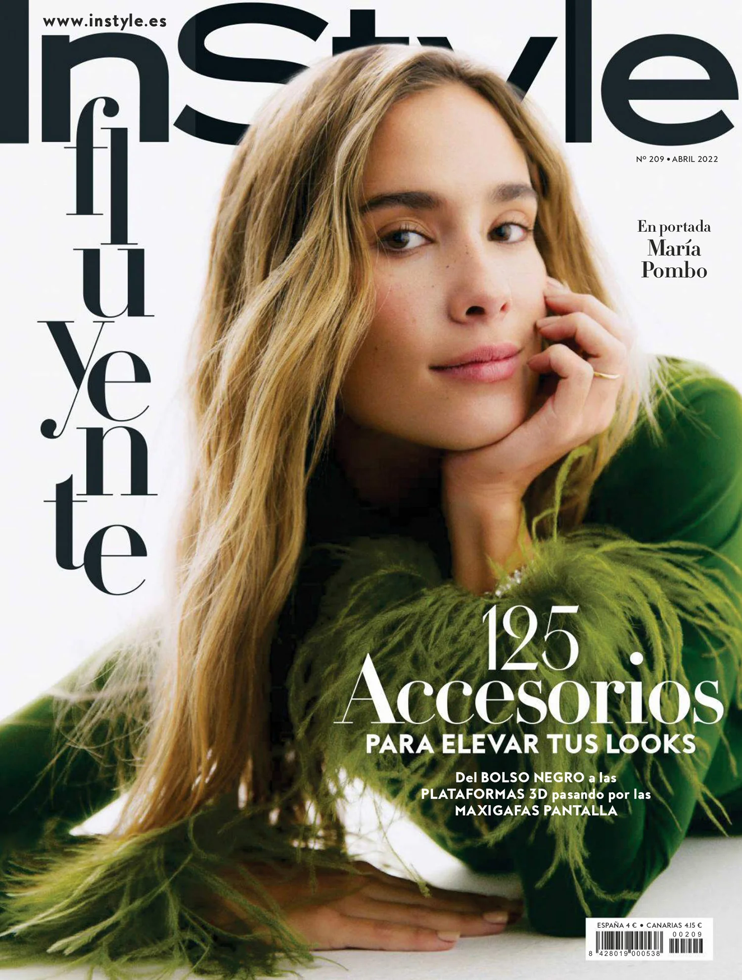María Pombo covers InStyle Spain April 2022 by Javier Biosca