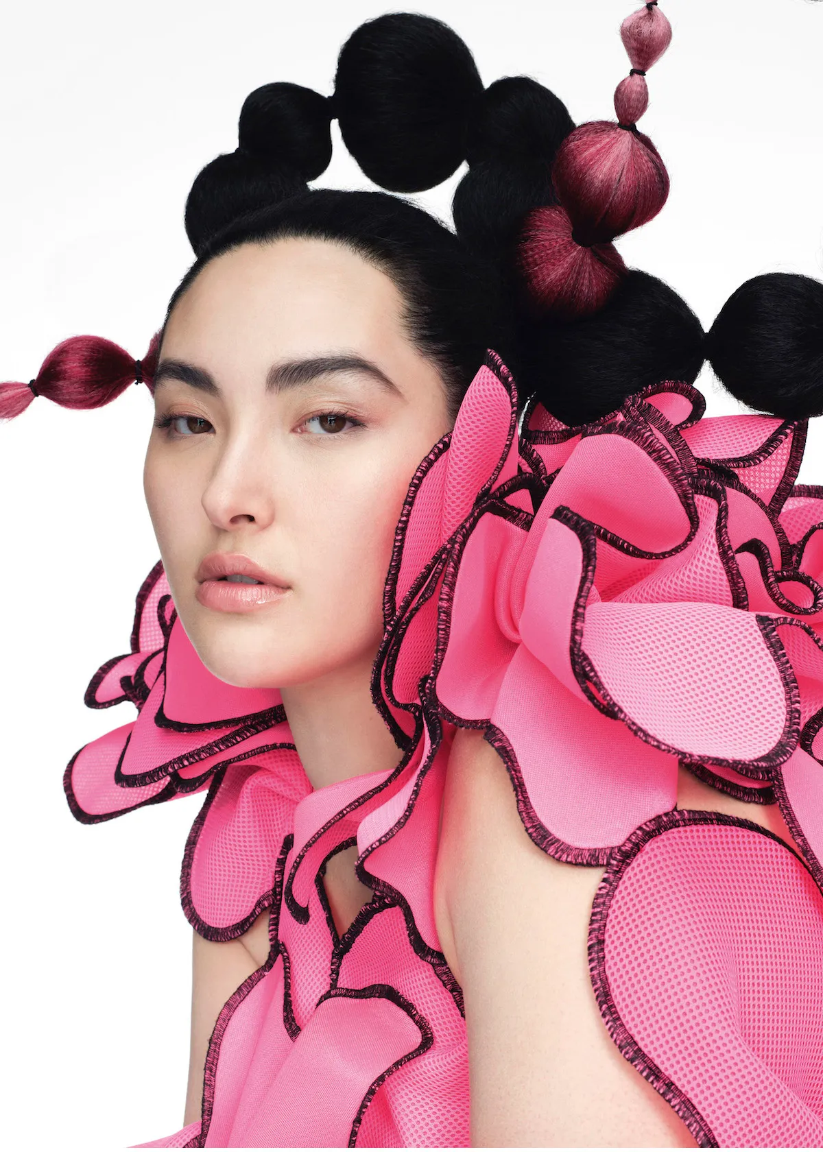 Yumi Nu covers Vogue Japan April 2022 by Nathaniel Goldberg
