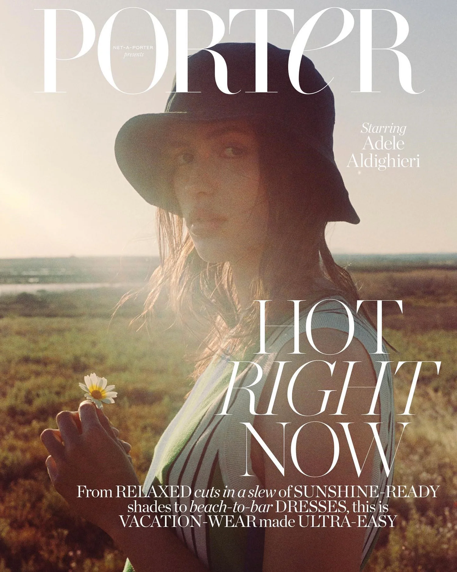 Adele Aldighieri covers Porter Magazine May 16th, 2022 by Misha Taylor
