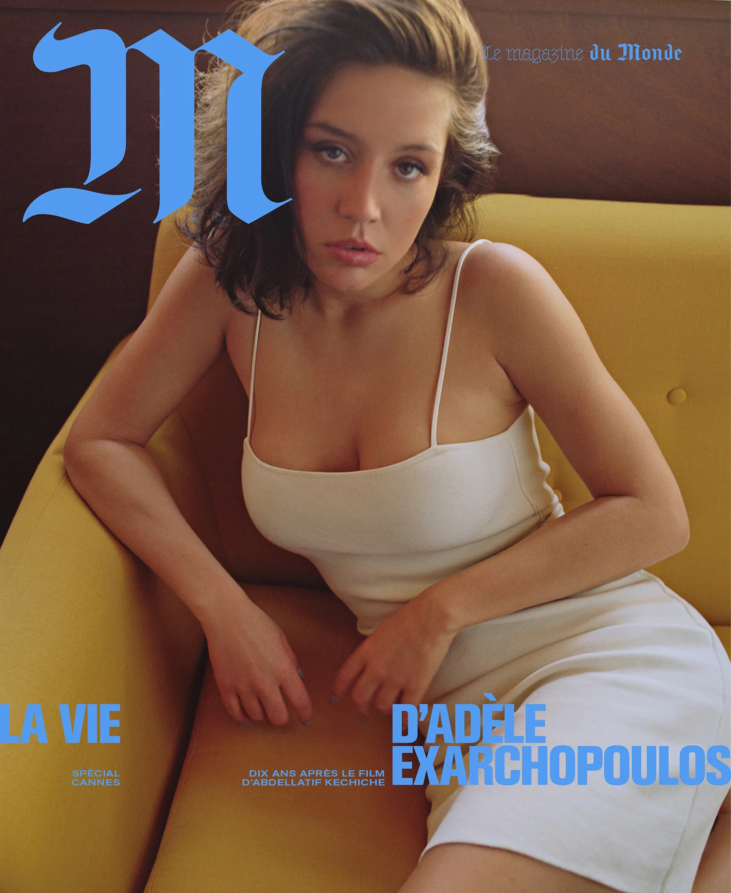 Adèle Exarchopoulos covers M Le magazine du Monde May 14th, 2022 by Anthony Seklaoui