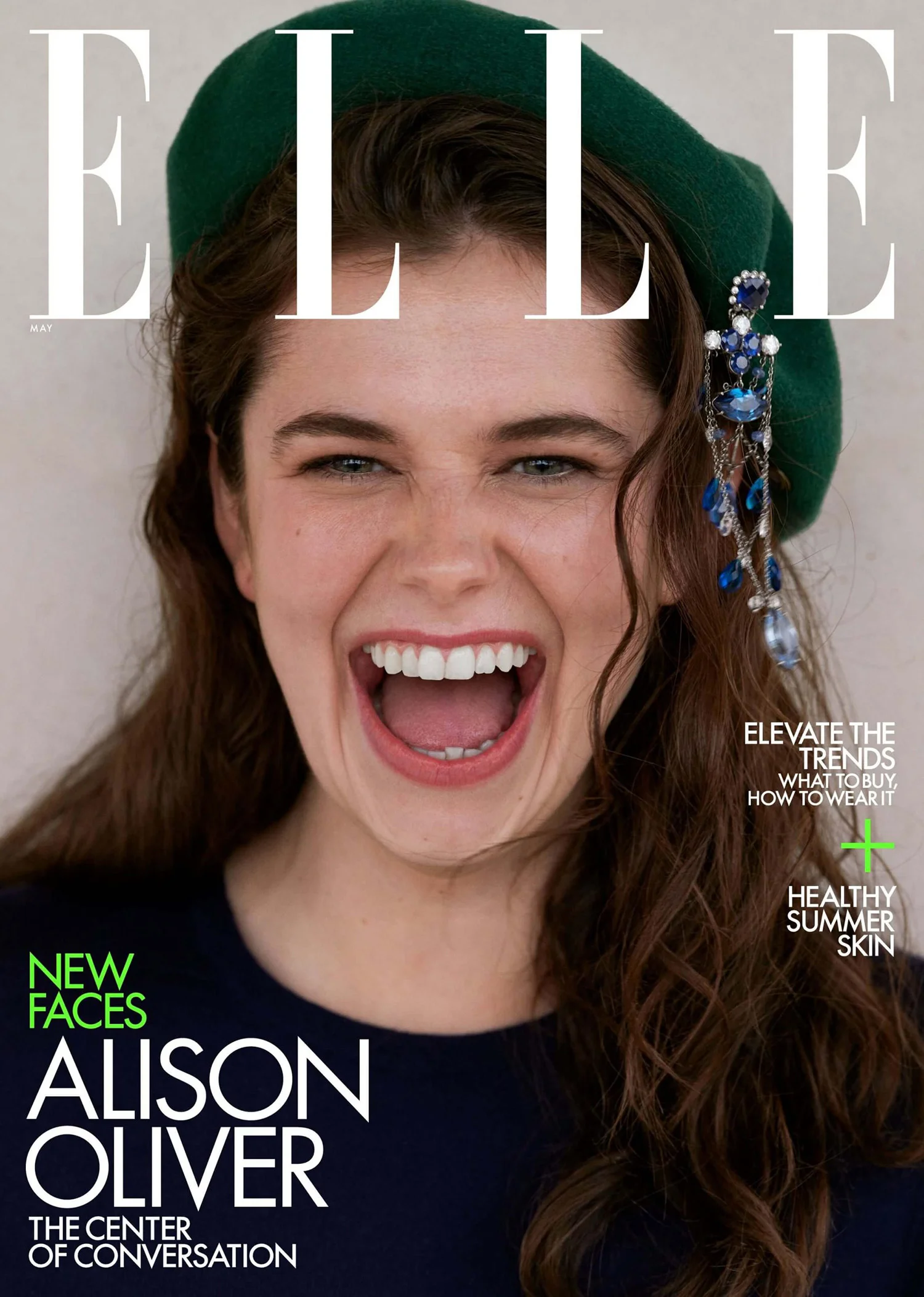 Alison Oliver covers Elle US May 2022 by Greg Williams