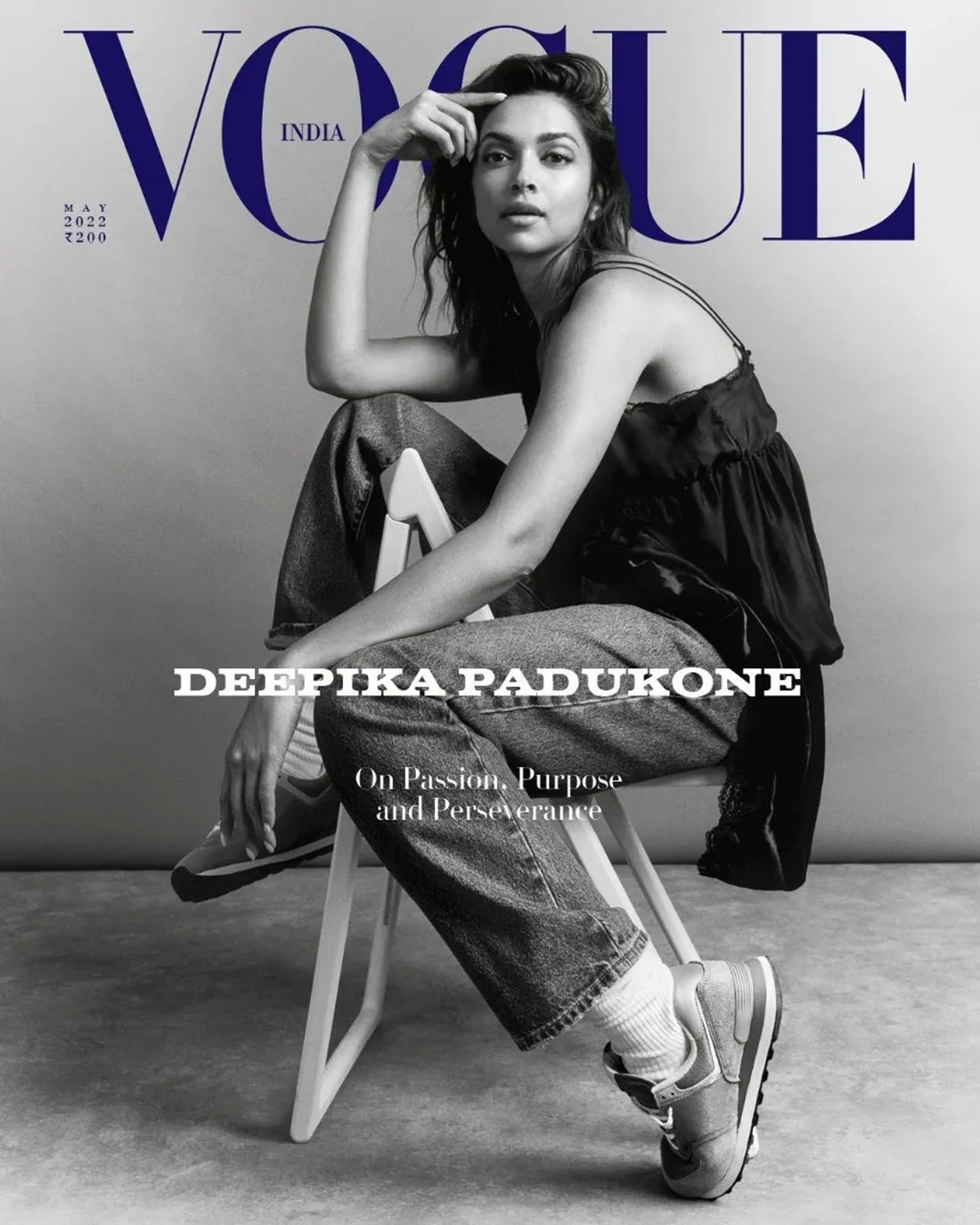 Deepika Padukone in Louis Vuitton on Vogue India May 2022 by Vivek Vadoliya