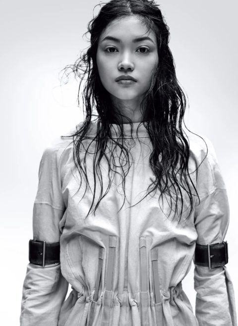 Mika Schneider in Prada on Vogue Japan May 2022 by Nathaniel Goldberg ...