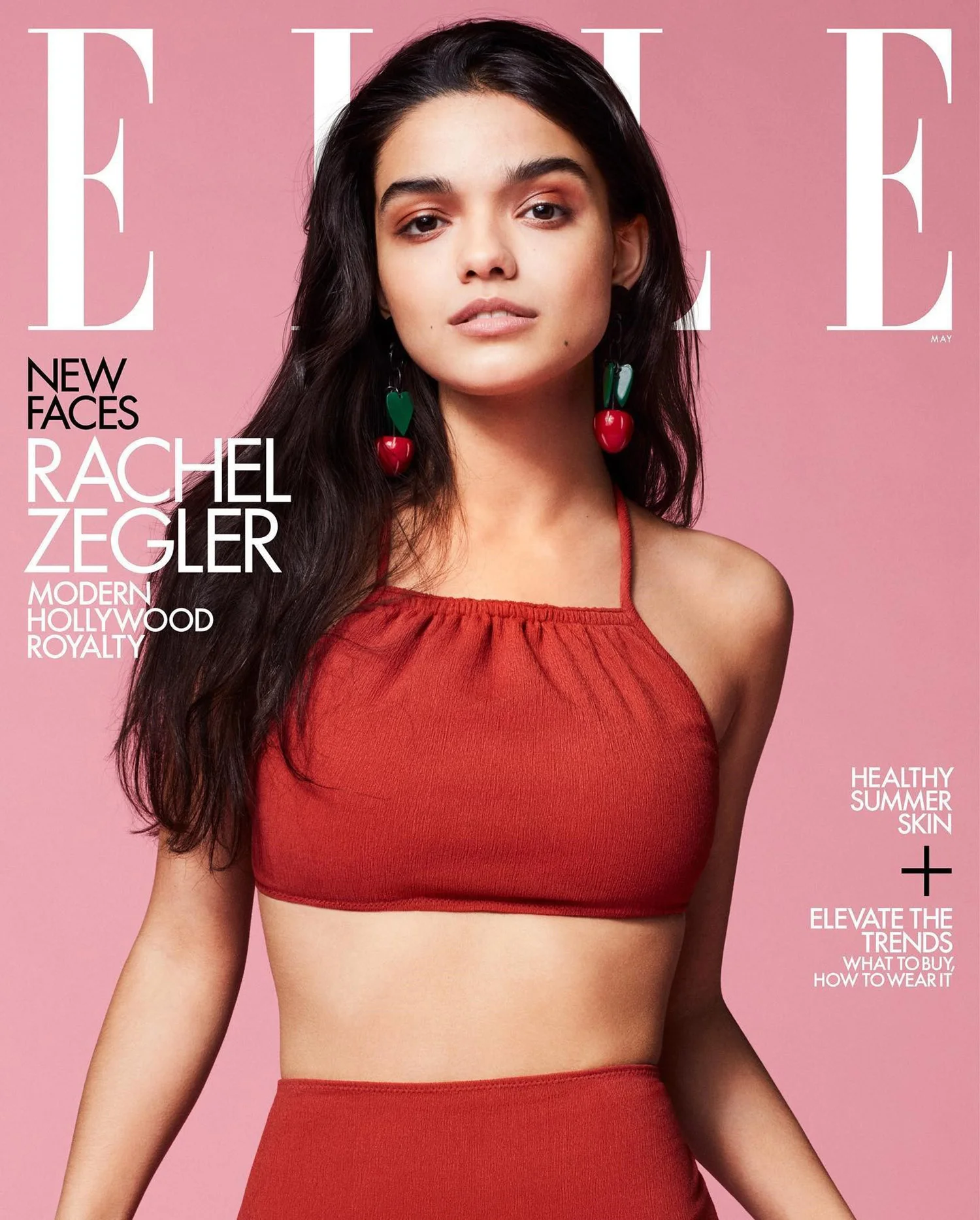 Rachel Zegler covers Elle US May 2022 by Paul Wetherell