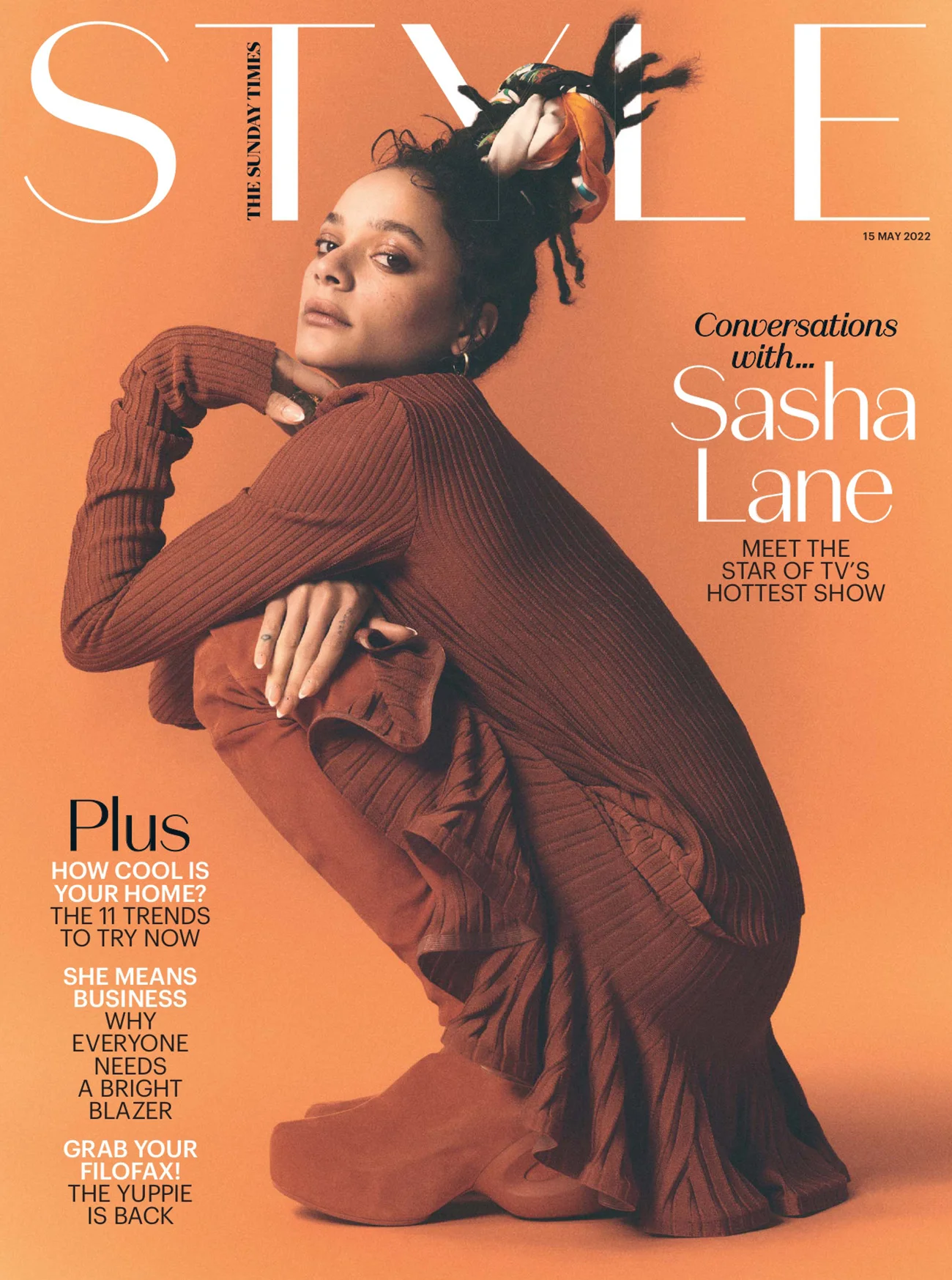 Sasha Lane covers The Sunday Times Style May 15th, 2022 by Tom Schirmacher