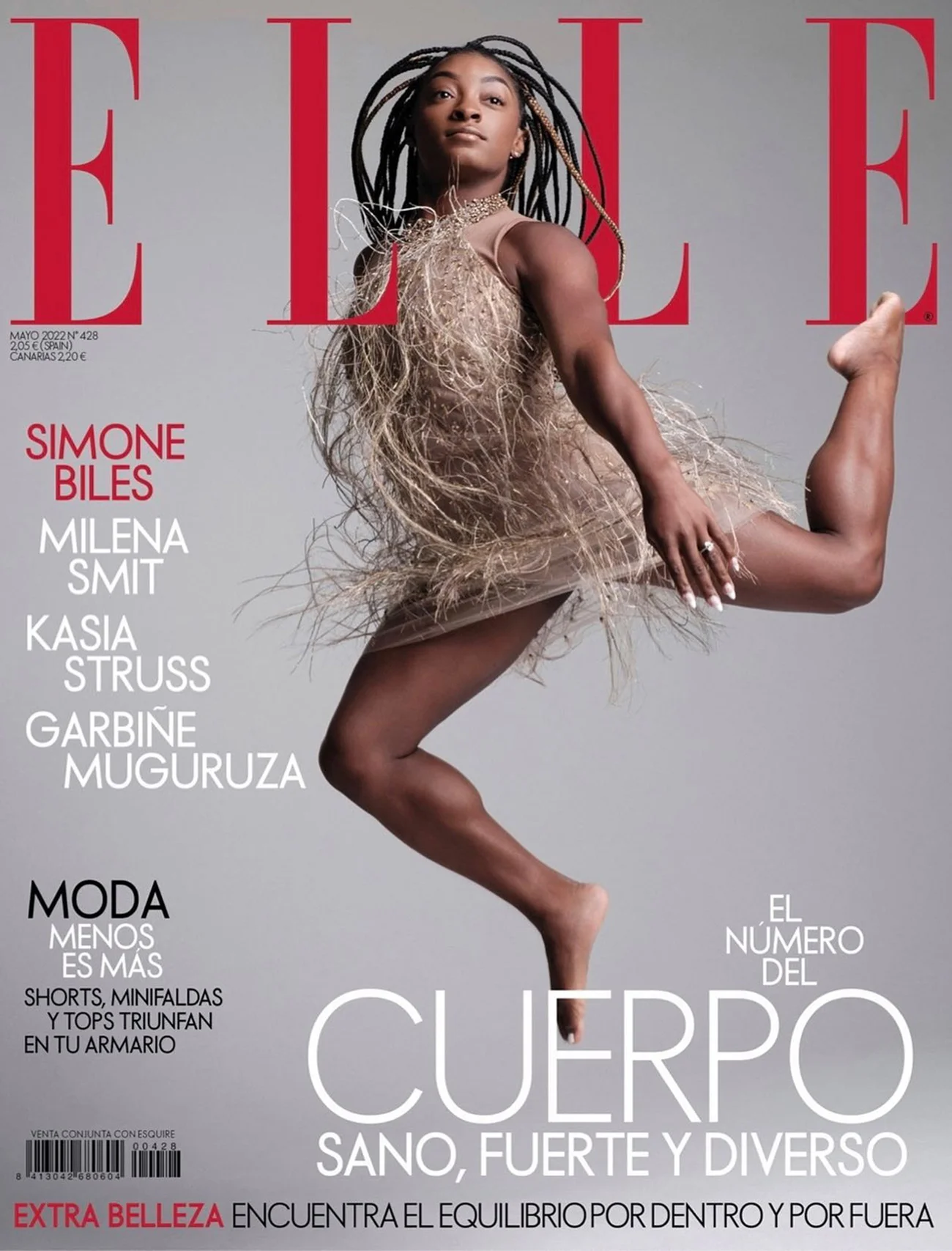 Simone Biles covers Elle Spain May 2022 by Juankr