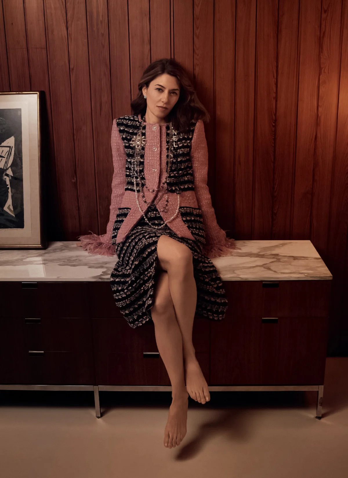Sofia Coppola in Chanel on British Vogue May 2022 by Craig McDean