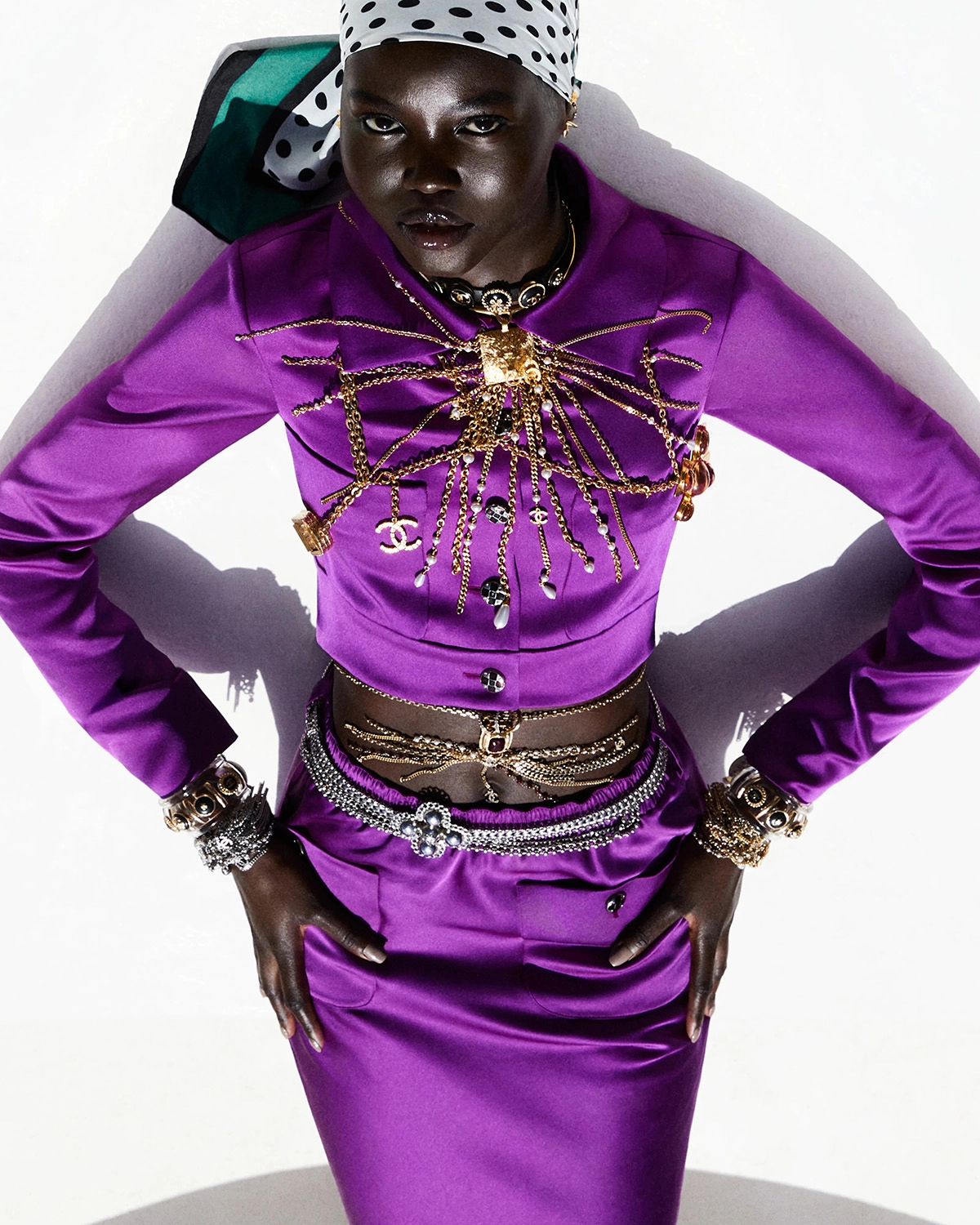 Adut Akech covers Vogue Italia June 2022 by Vito Fernicola
