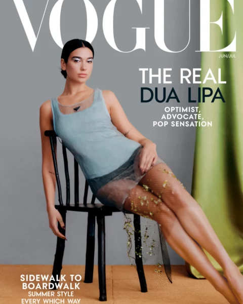 Dua Lipa covers Vogue US June/July 2022 by Tyler Mitchell