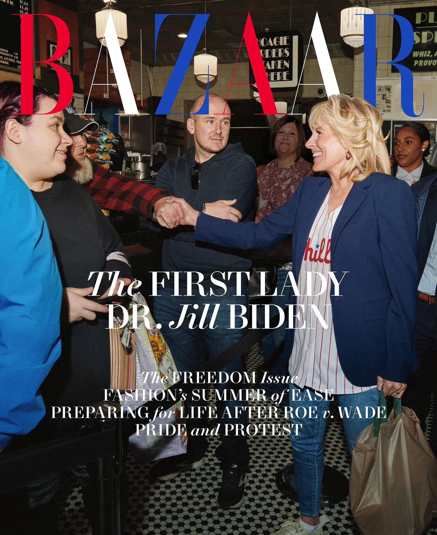 First Lady Dr. Jill Biden covers Harper’s Bazaar US June July 2022 by Cass Bird