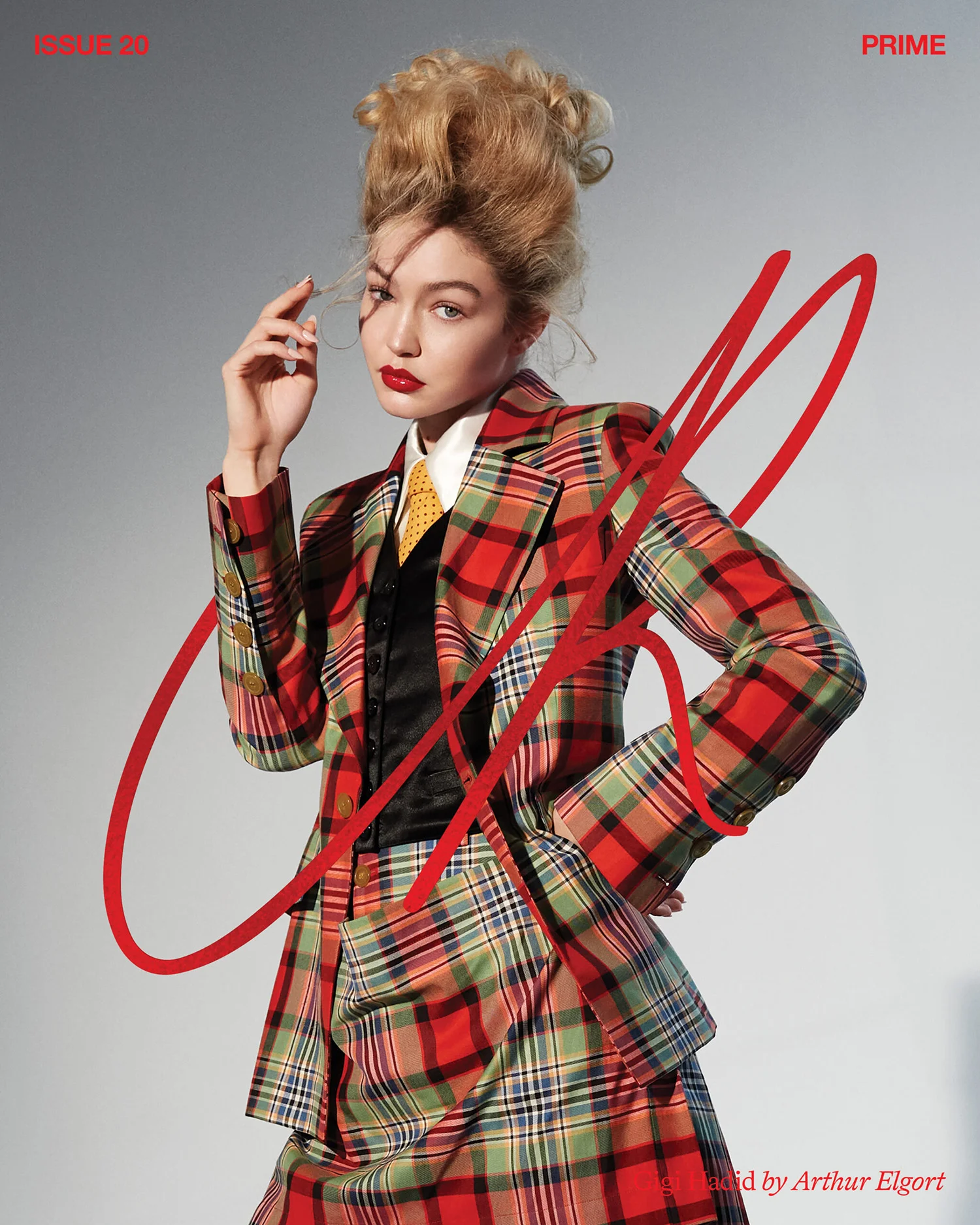 Gigi Hadid covers CR Fashion Book Issue 20 by Arthur Elgort