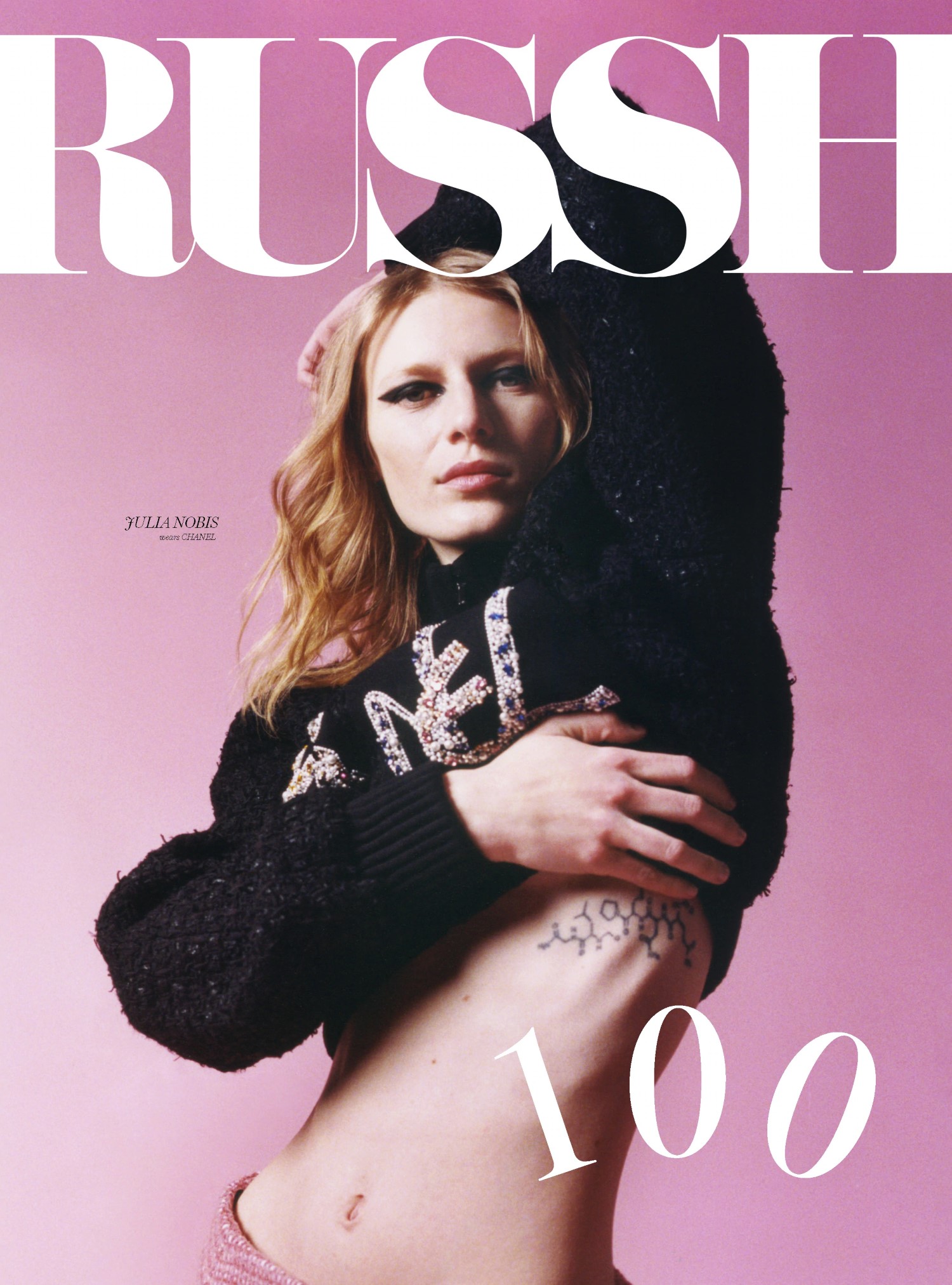 Julia Nobis in Chanel on RUSSH Magazine Issue 100 by Mia Rankin
