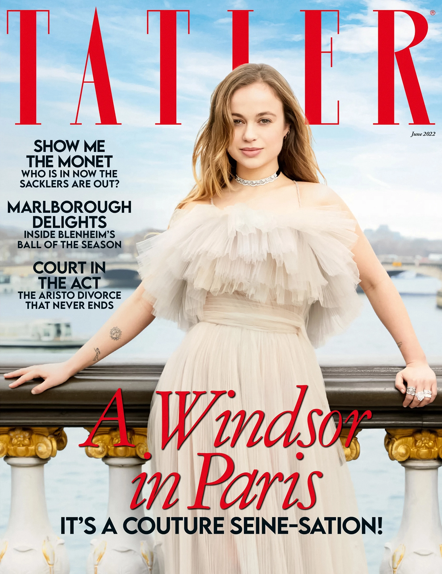 Lady Amelia Windsor in Christian Dior on Tatler UK June 2022 by Luc Braquet