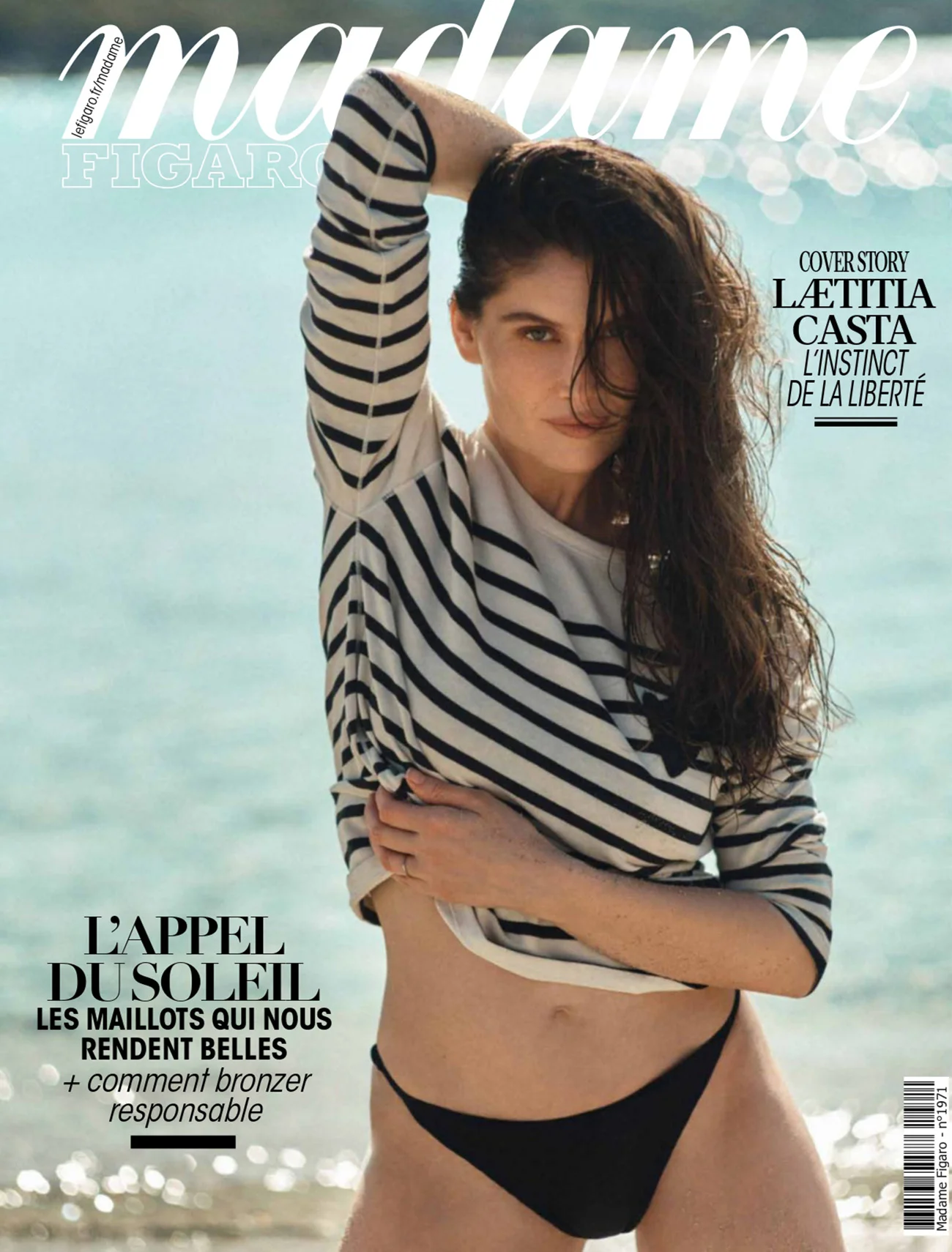 Laetitia Casta covers Madame Figaro June 3rd, 2022 by Serge Leblon
