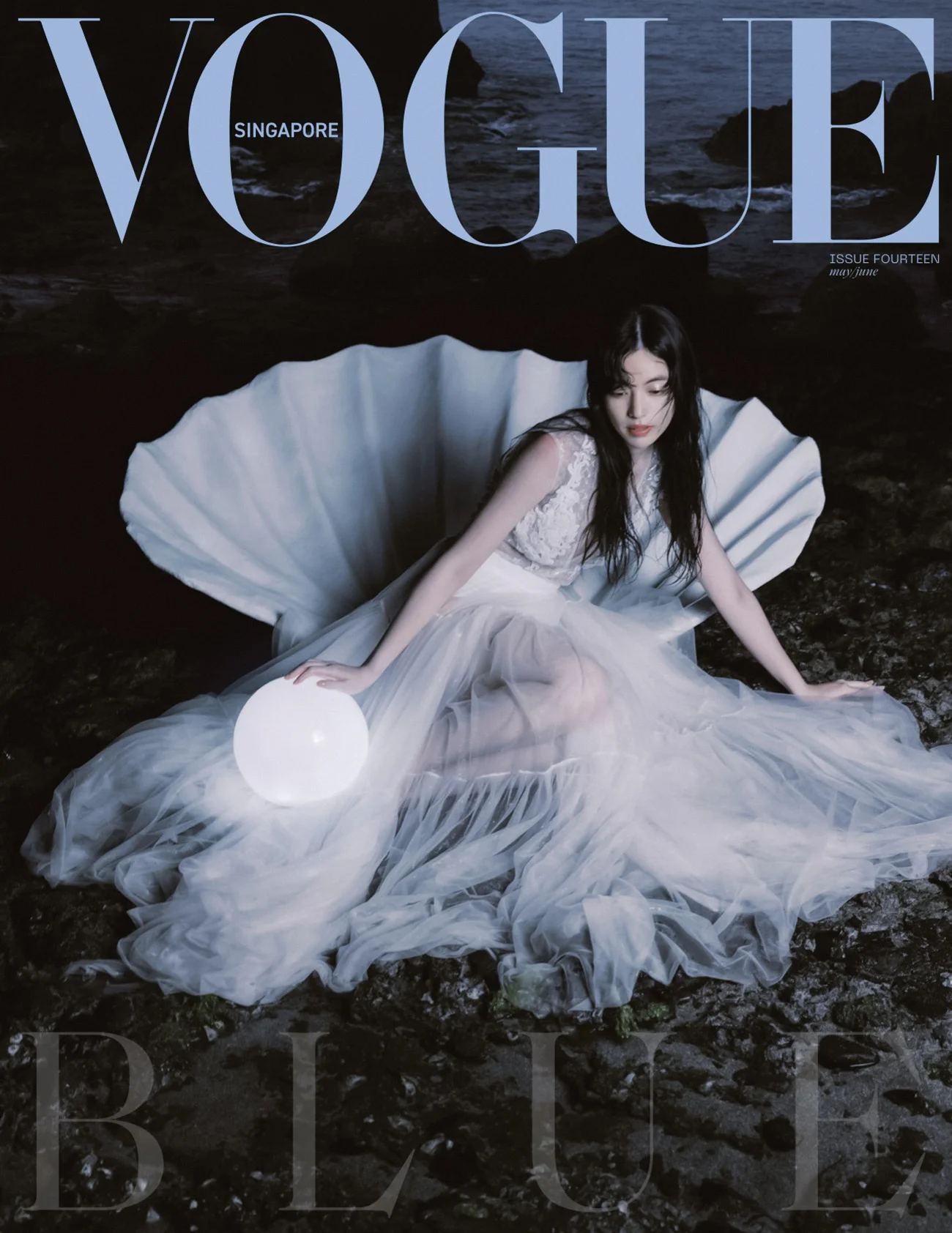 Lu Xia covers Vogue Singapore May June 2022 by Zhang Ahuei