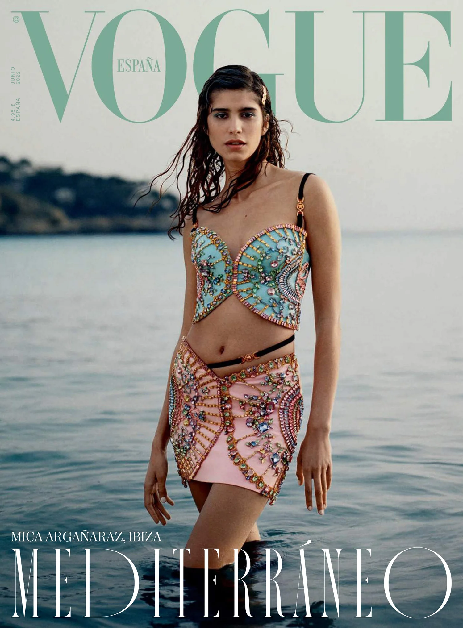 Mica Argañaraz covers Vogue Spain June 2022 by Casper Kofi