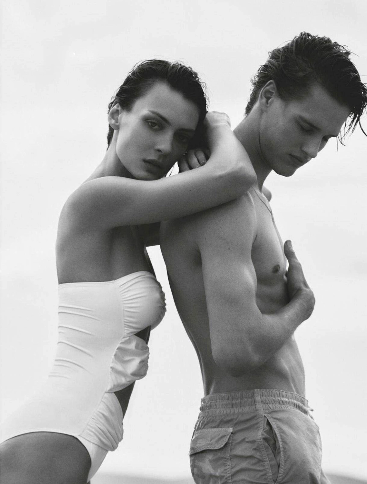 Paula Marcina and Yeray Allgayer by Javier Biosca for InStyle Spain June 2022