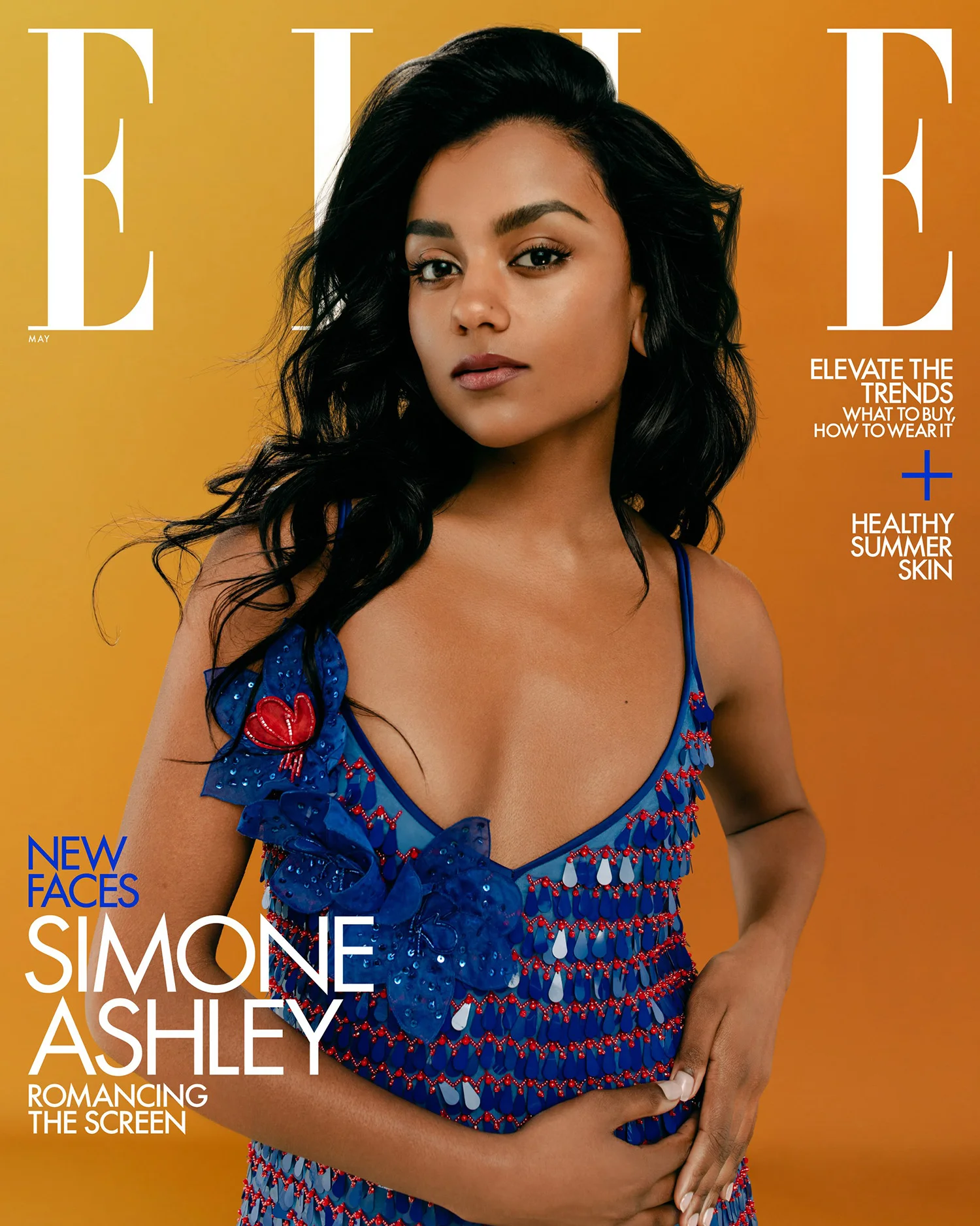 Simone Ashley covers Elle US May 2022 by Christina Ebenezer