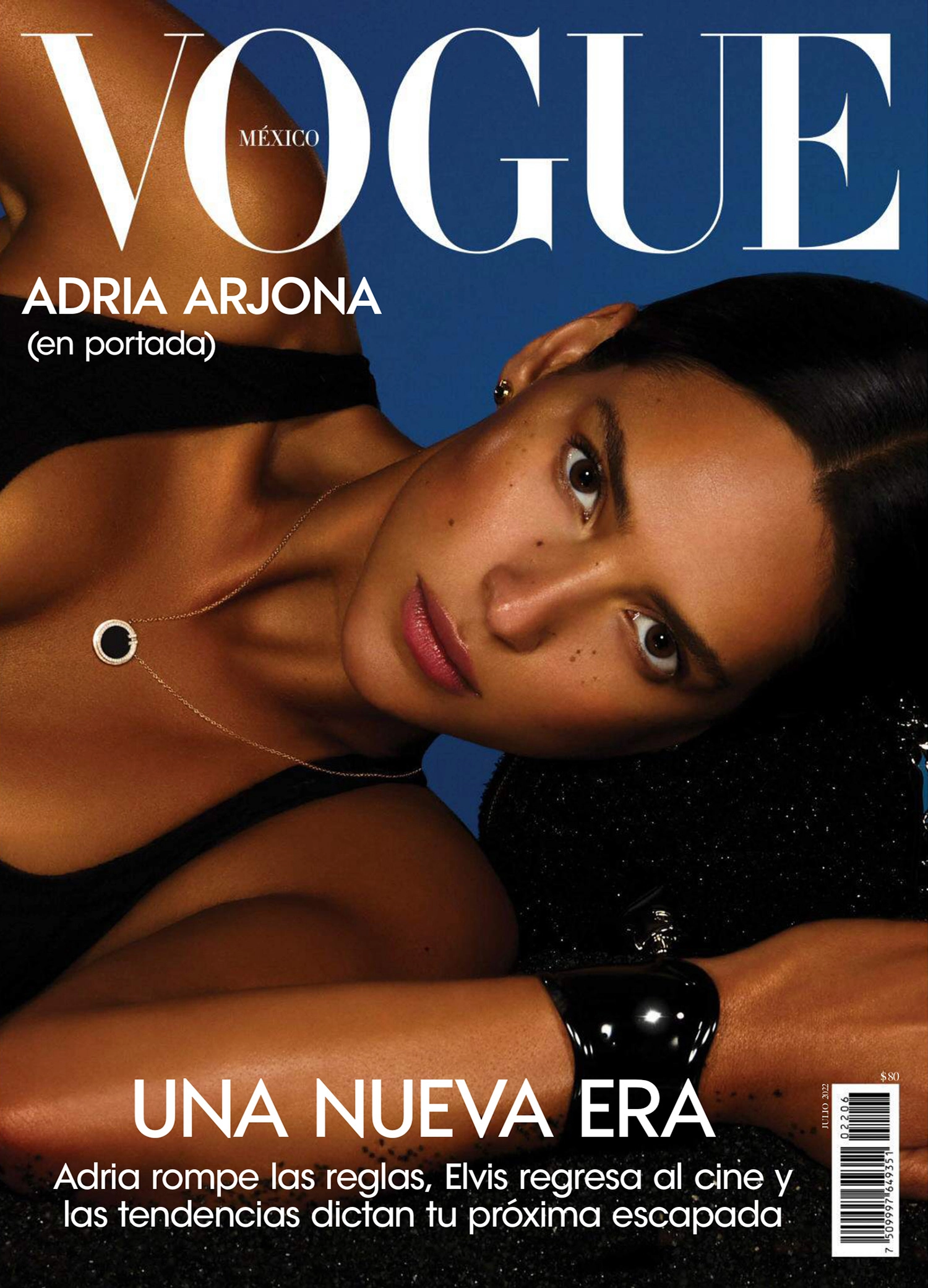 Adria Arjona covers Vogue Mexico & Latin America July 2022 by Brye Anderson