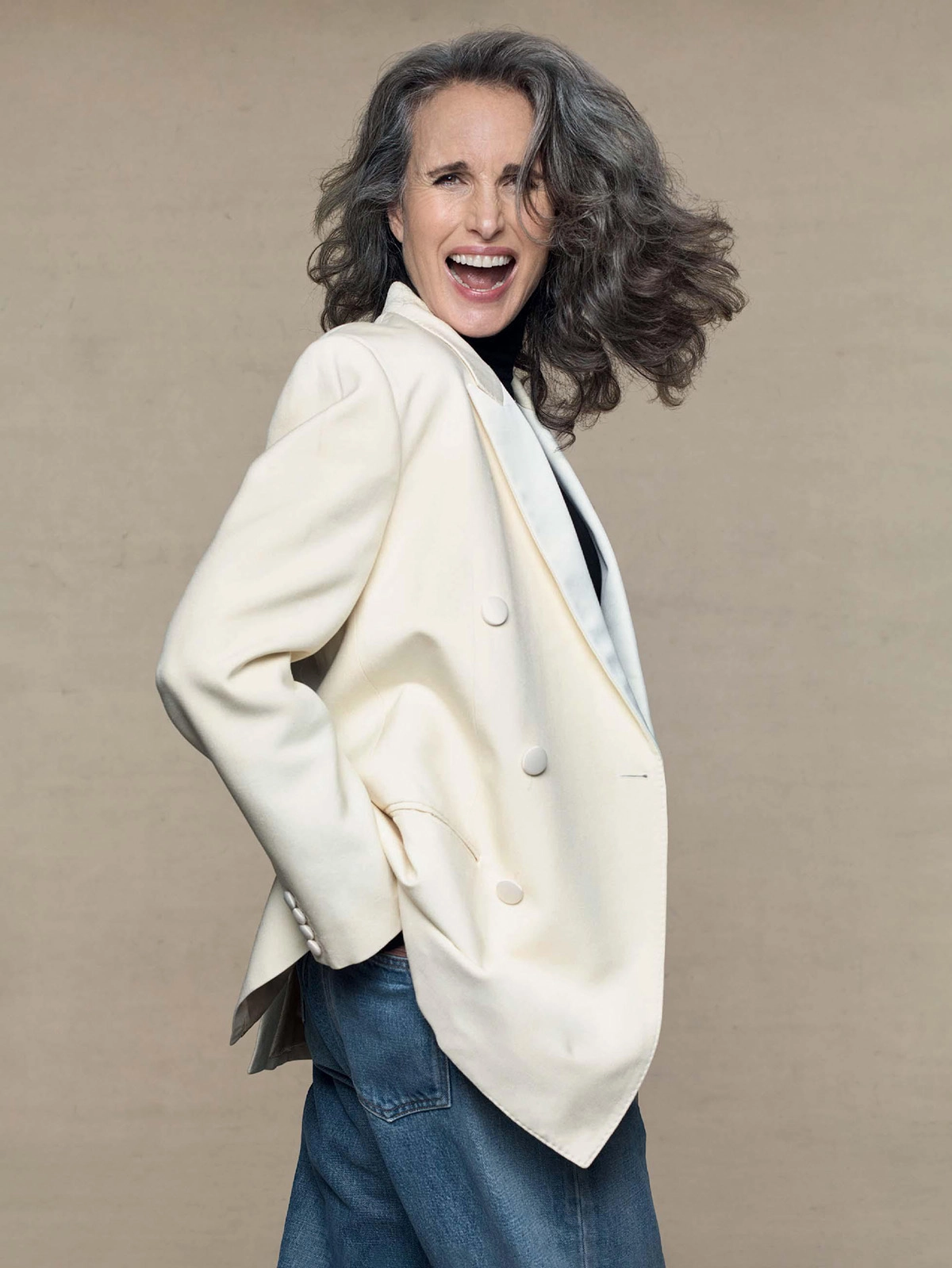 Andie MacDowell covers The Sunday Times Style July 24th, 2022 by Craig McDean