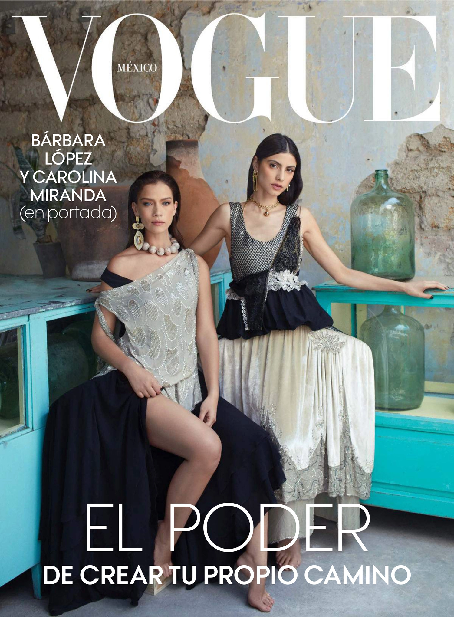 Bárbara López and Carolina Miranda cover Vogue Mexico June 2022 by Santiago Sierra Soler