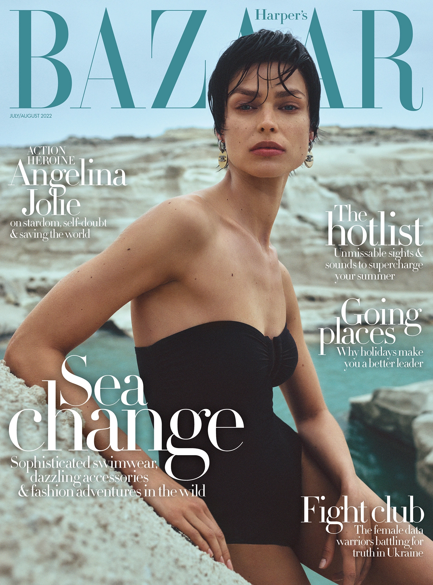 Birgit Kos covers Harper’s Bazaar UK July August 2022 by Yulia Gorbachenko